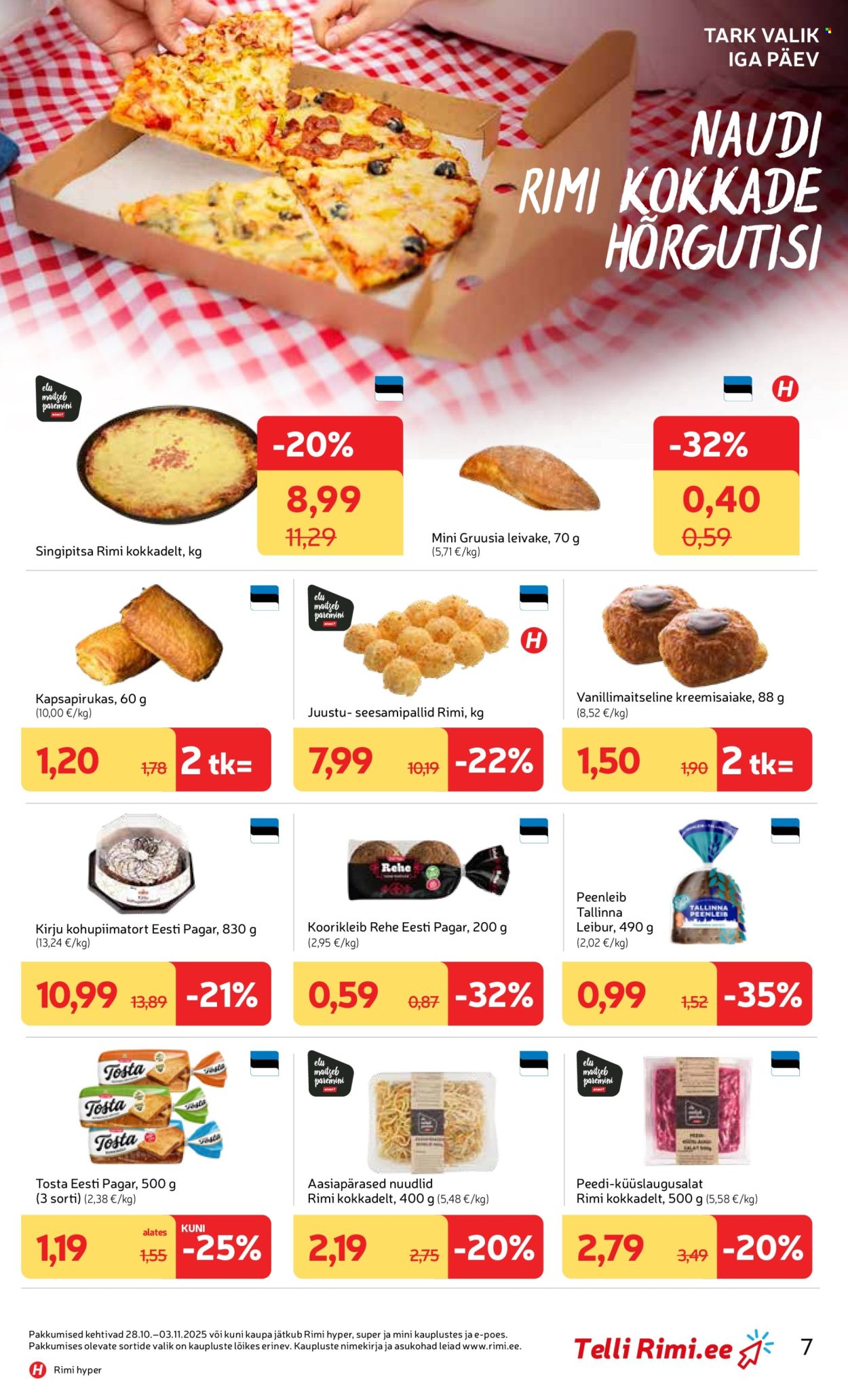 rimi - Rimi kliendileht - Kliendileht (28.10 - 3.11.2025) - page: 7