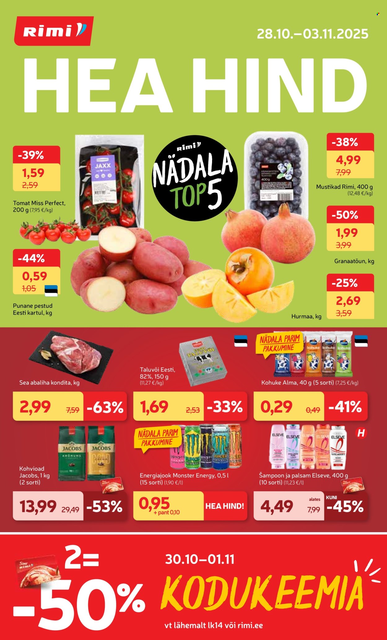 rimi - Rimi kliendileht - Kliendileht (28.10 - 3.11.2025)