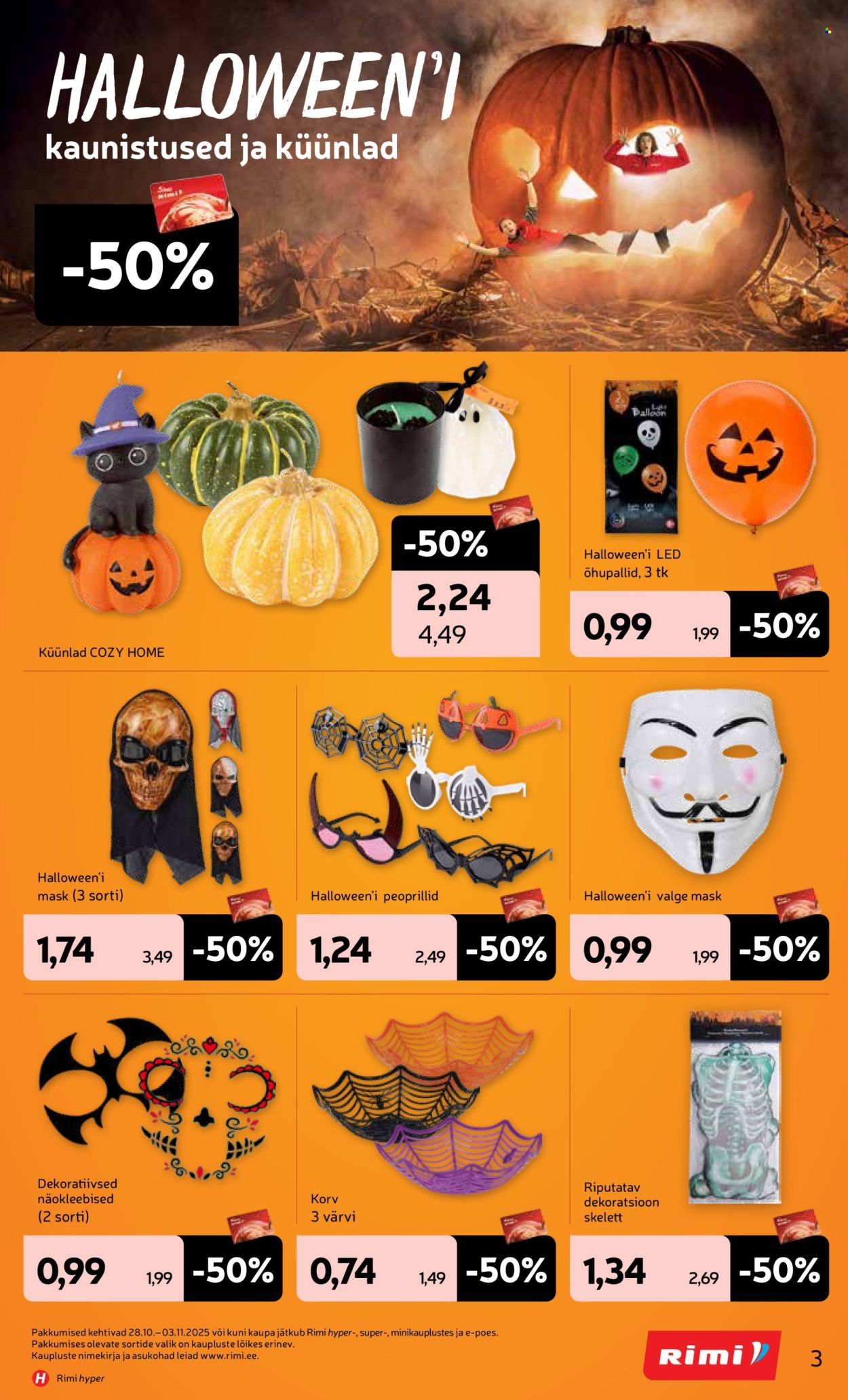 rimi - Rimi kliendileht - Kliendileht (28.10 - 3.11.2025) - page: 3