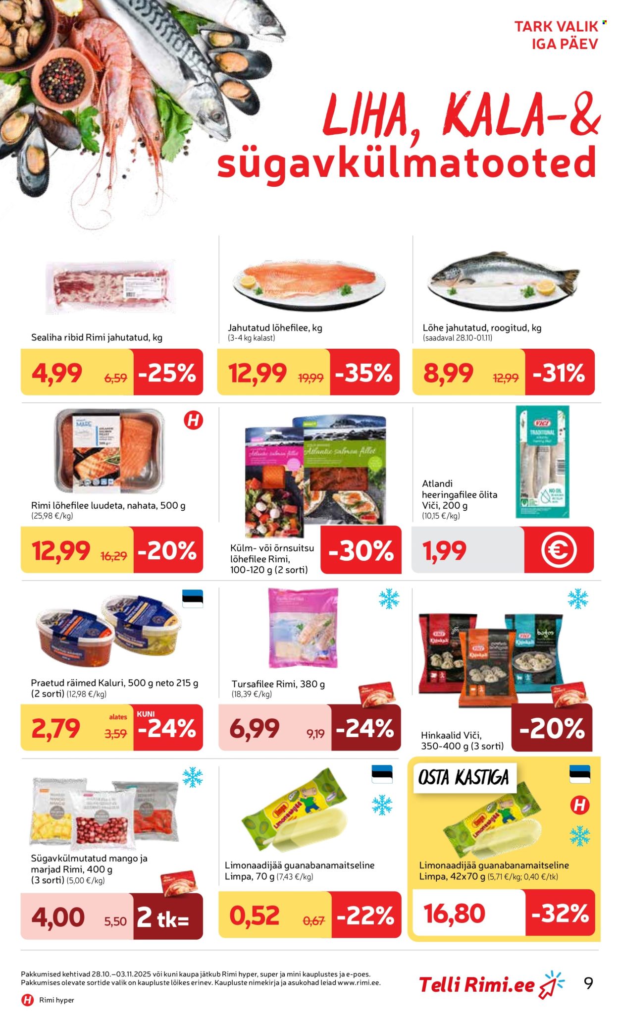 rimi - Rimi kliendileht - Kliendileht (28.10 - 3.11.2025) - page: 9