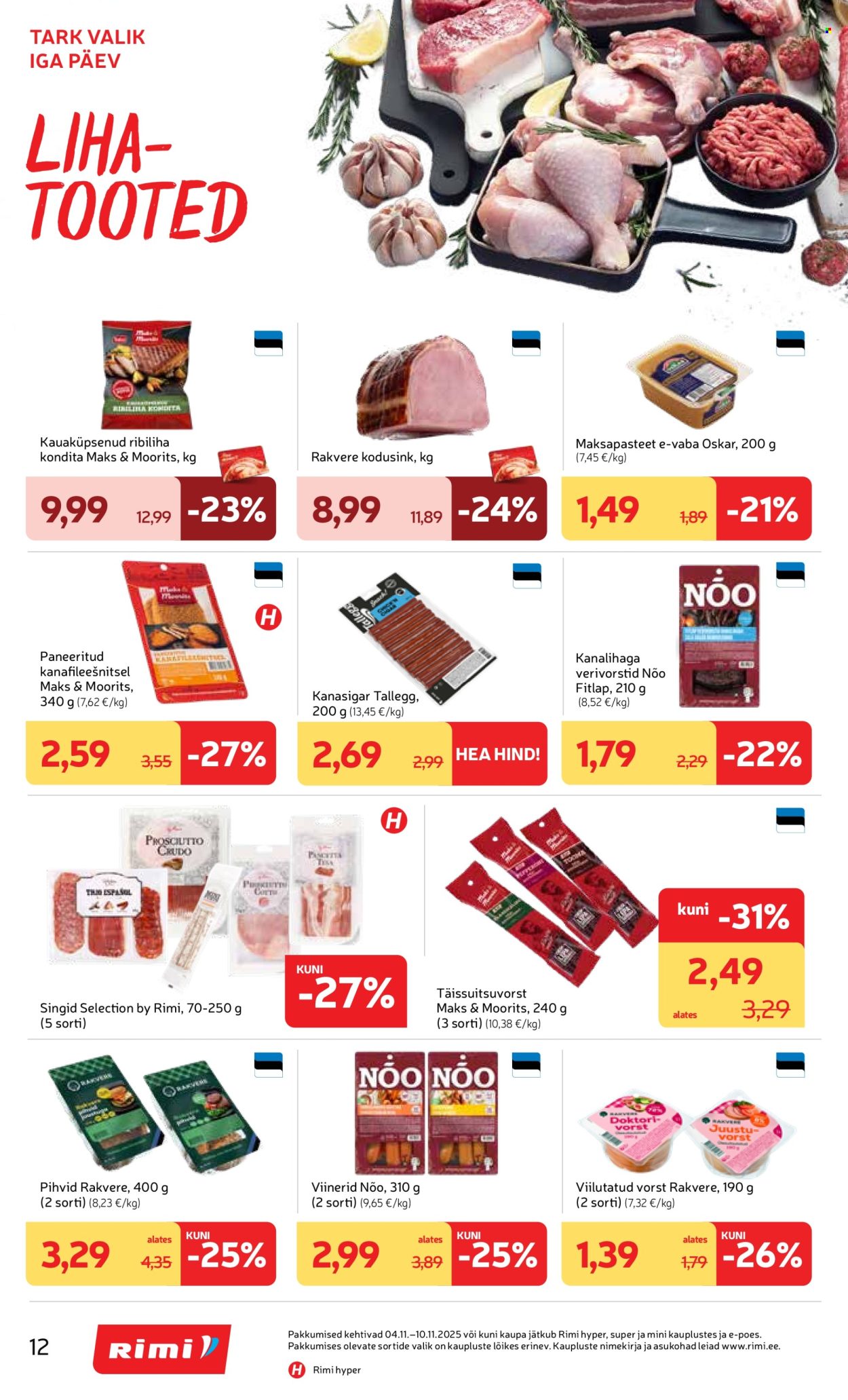 rimi - Rimi kliendileht - Kliendileht (4.11 - 10.11.2025) - page: 12