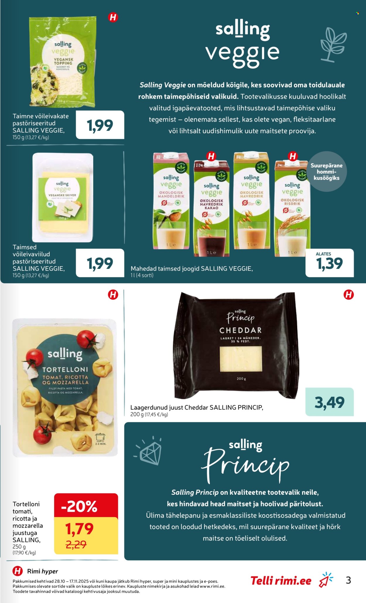 rimi - Rimi kliendileht - Sallingu tootekataloog – uus nimi igapäevaste toodete valikus (28.10 - 17.11.2025) - page: 3