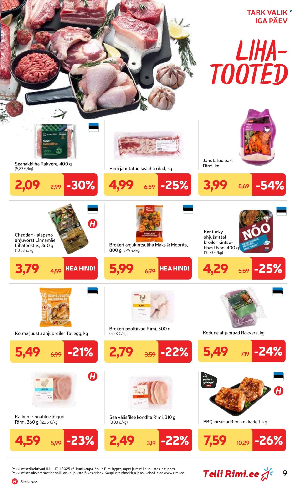 rimi - Rimi kliendileht - Kliendileht (11.11 - 17.11.2025) - page: 9