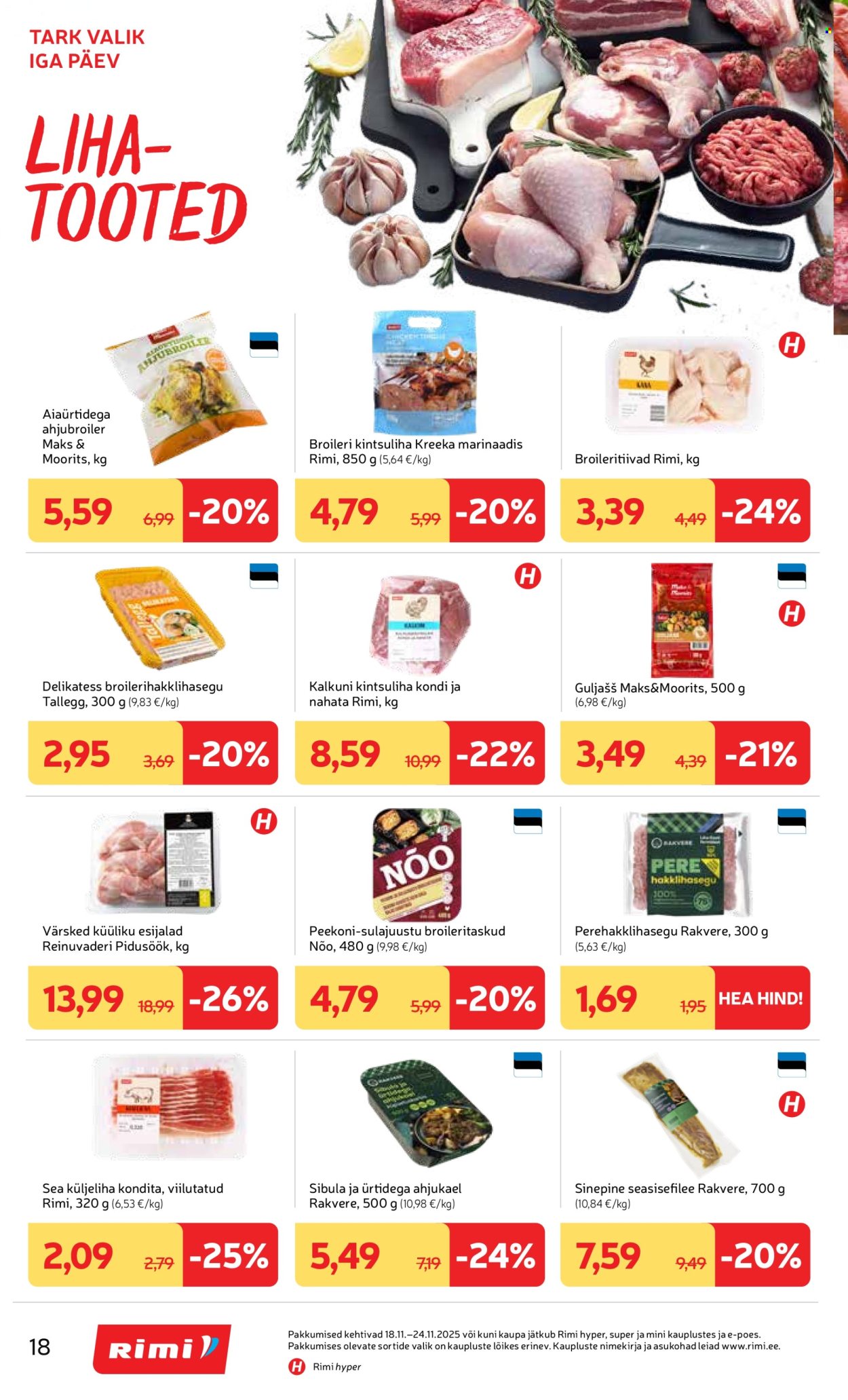 rimi - Rimi kliendileht - Kliendileht (18.11 - 24.11.2025) - page: 18