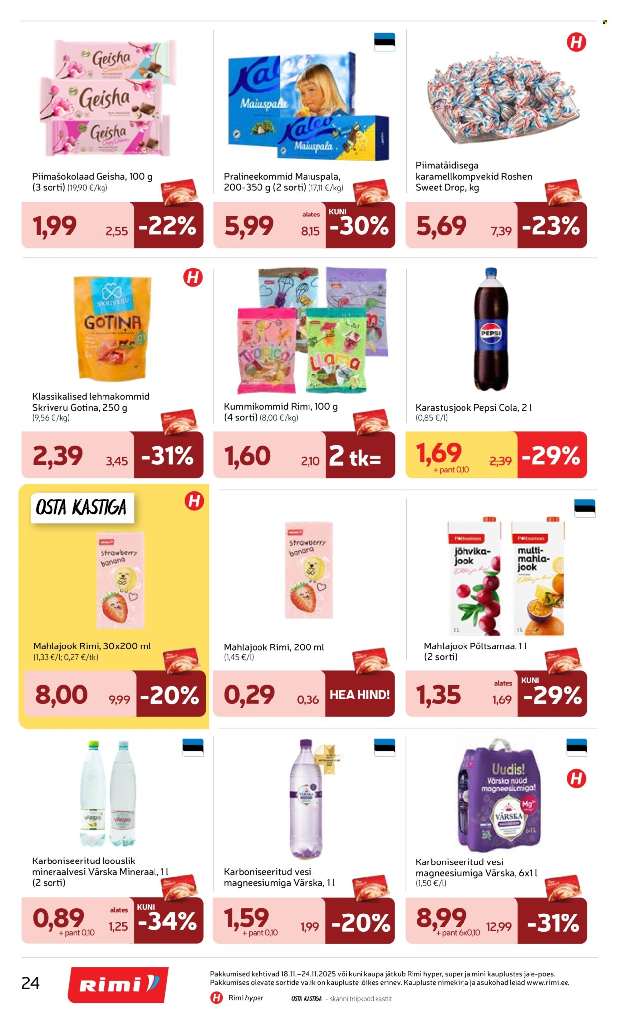 rimi - Rimi kliendileht - Kliendileht (18.11 - 24.11.2025) - page: 24