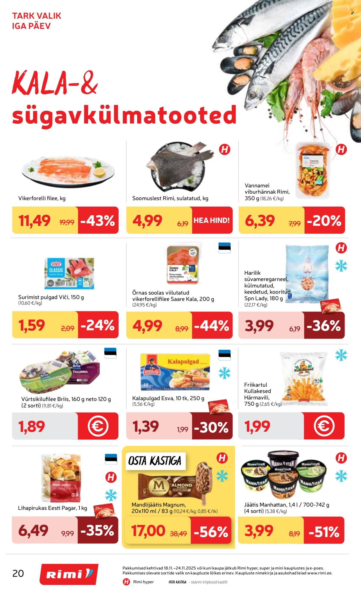 rimi - Rimi kliendileht - Kliendileht (18.11 - 24.11.2025) - page: 20
