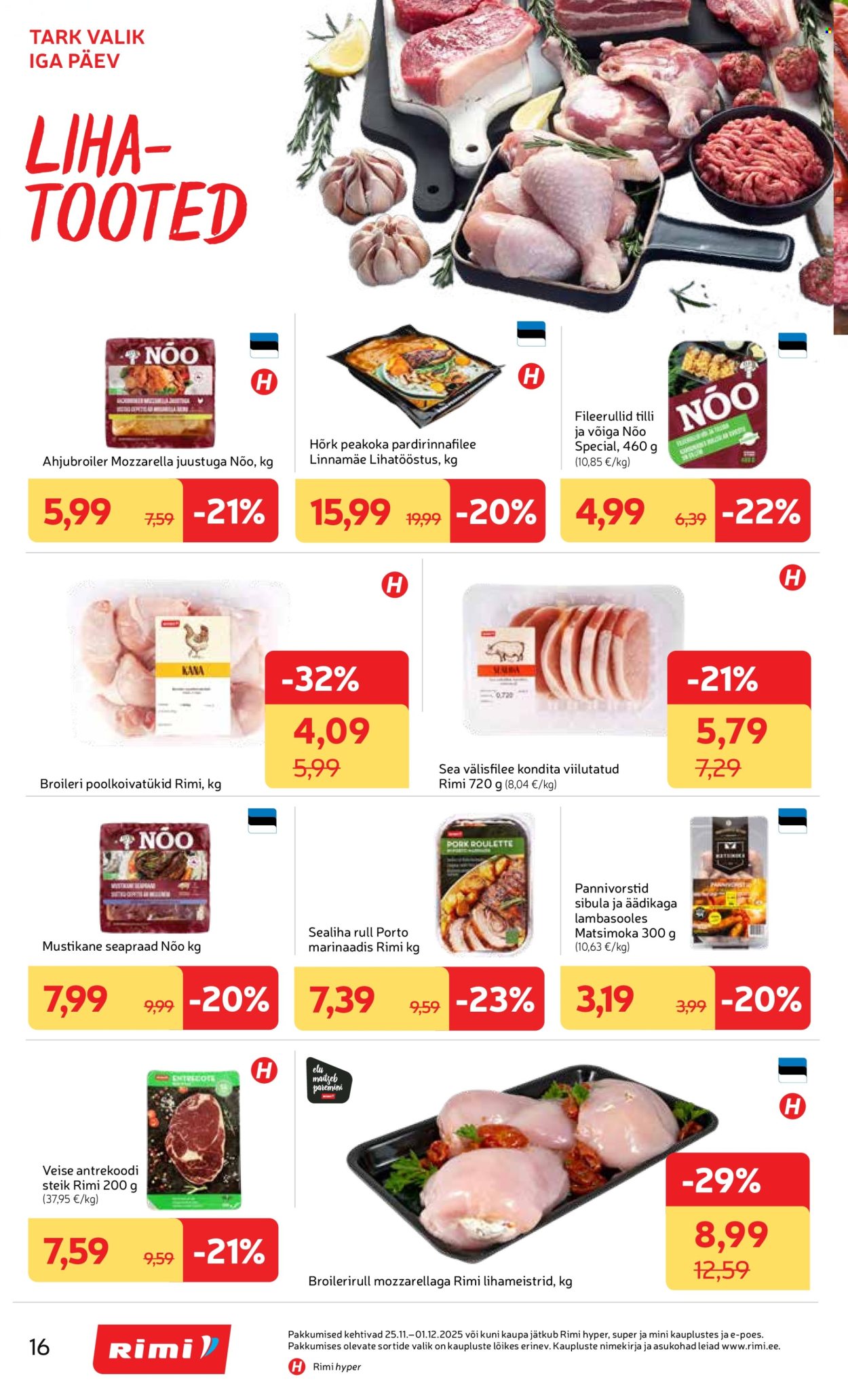 rimi - Rimi kliendileht - Kliendileht (25.11 - 1.12.2025) - page: 16