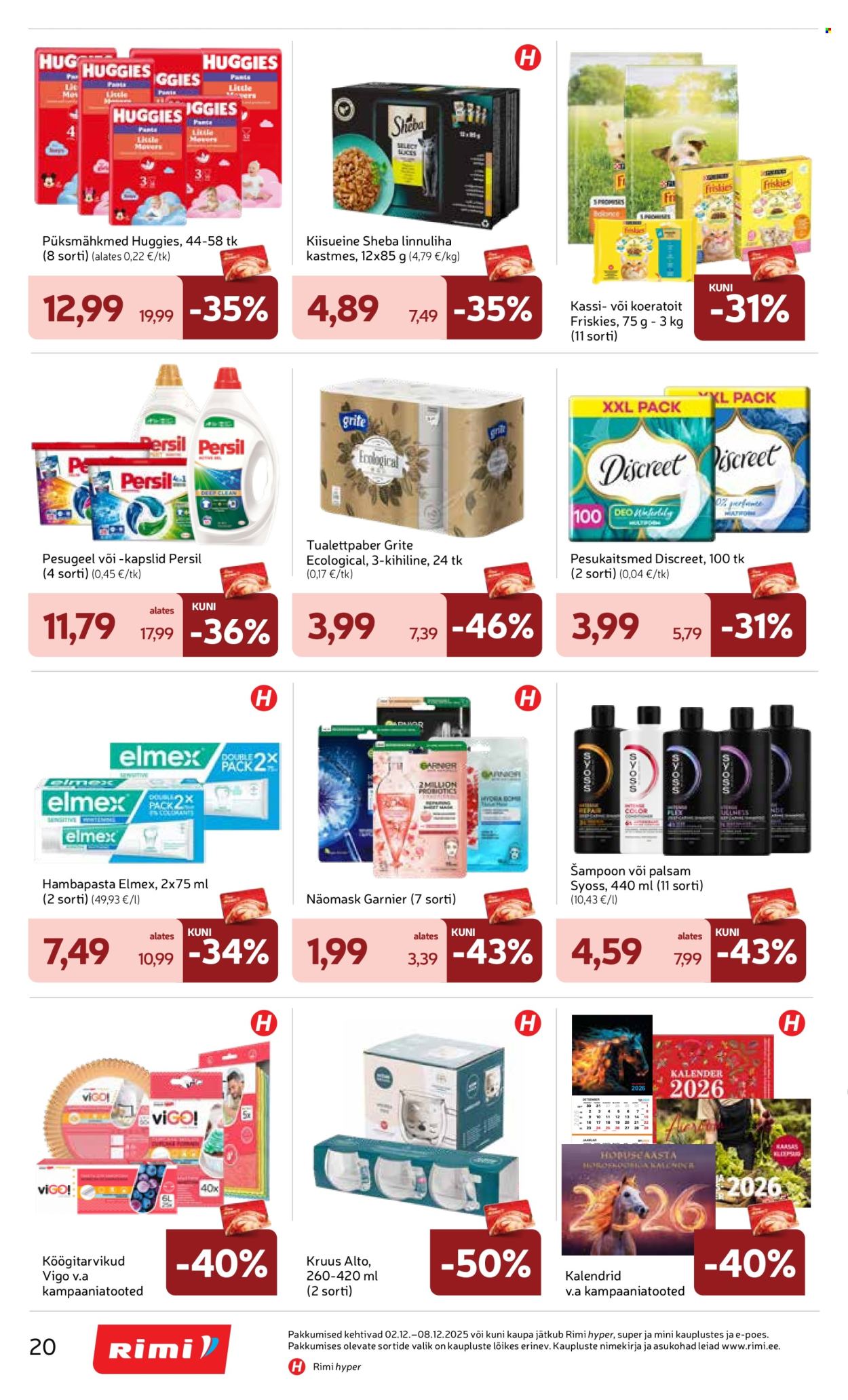 rimi - Rimi kliendileht - Kliendileht (2.12 - 8.12.2025) - page: 20