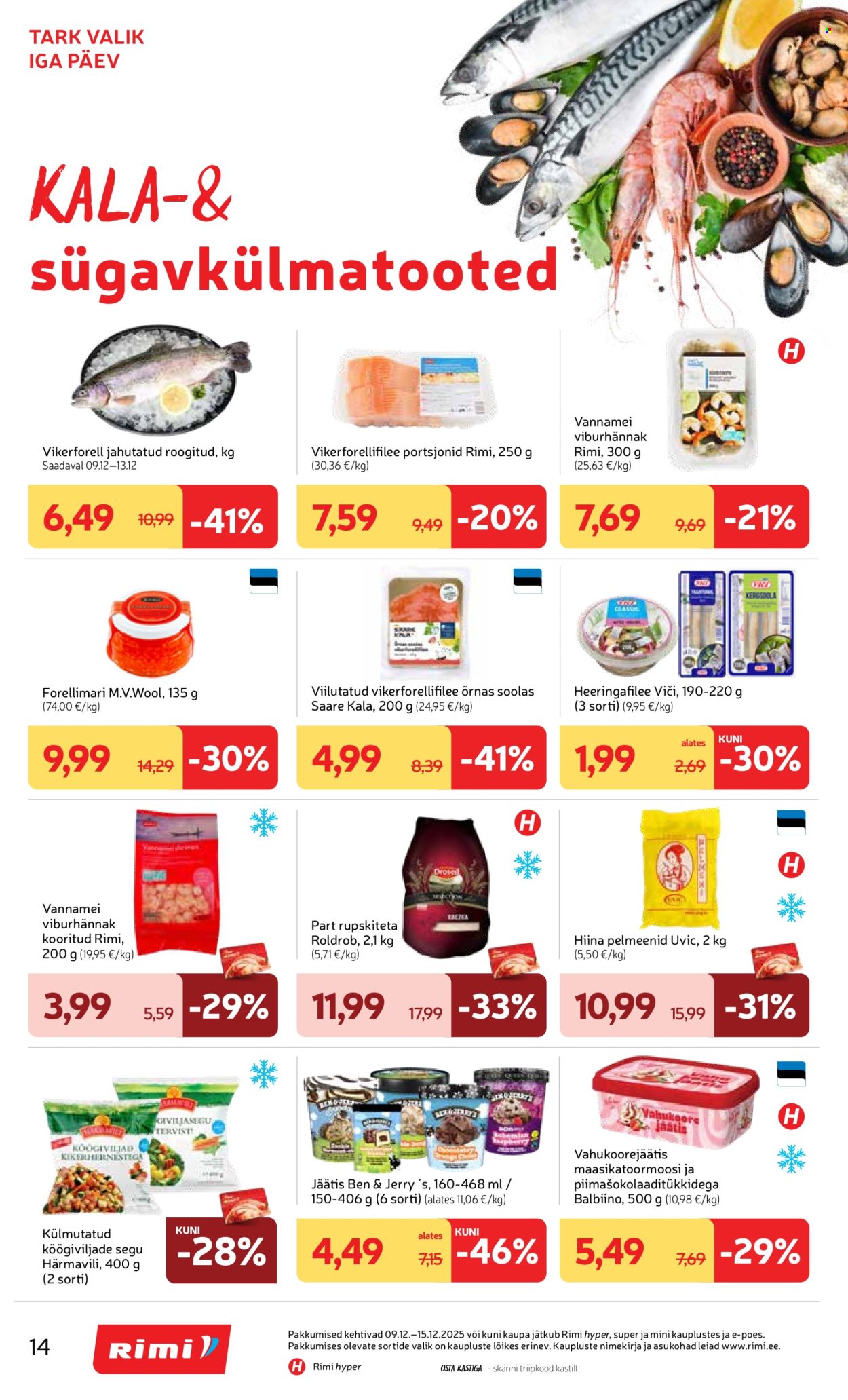rimi - Rimi kliendileht - Kliendileht (9.12 - 15.12.2025) - page: 14