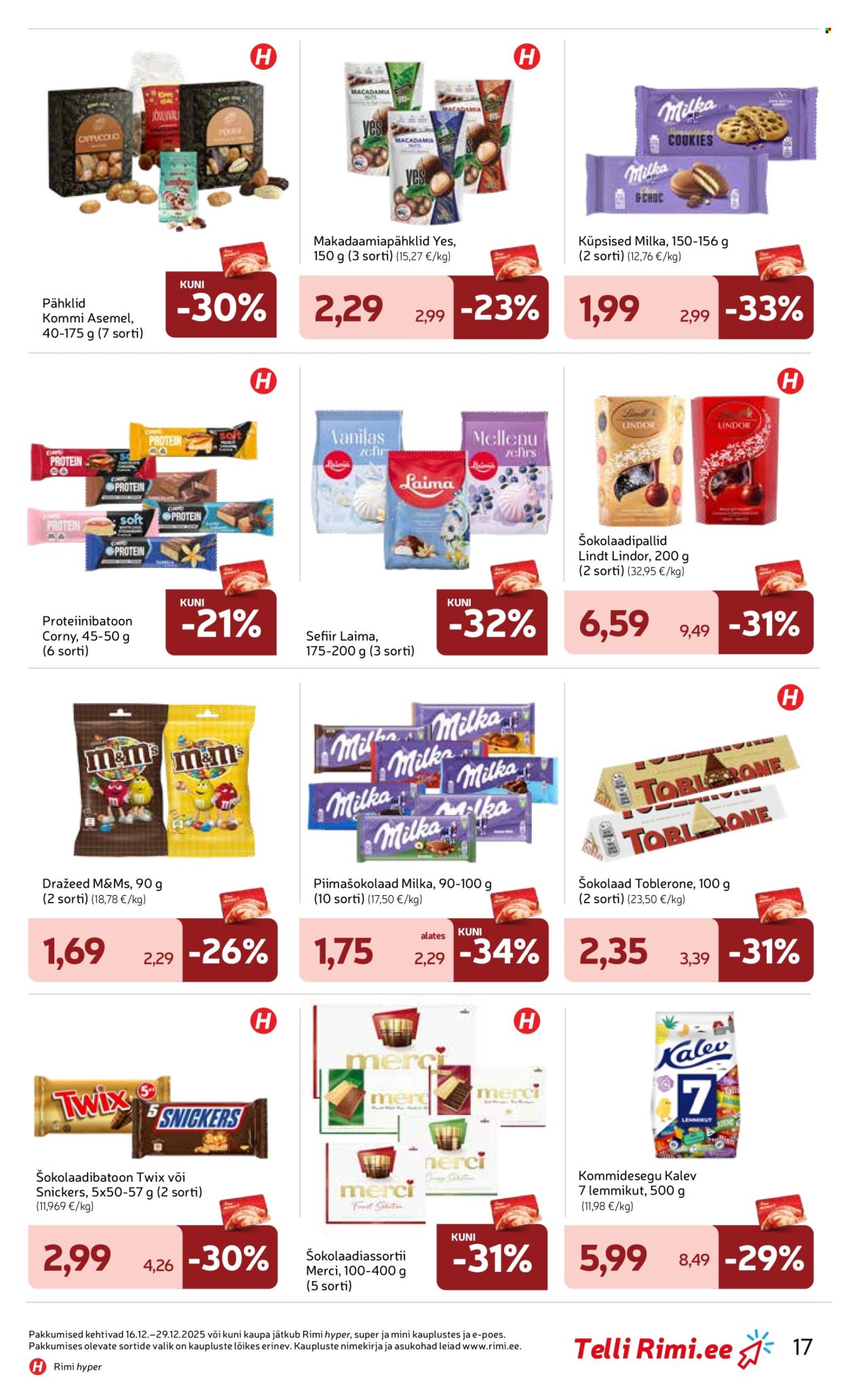 rimi - Rimi kliendileht - Kliendileht (16.12 - 29.12.2025) - page: 17