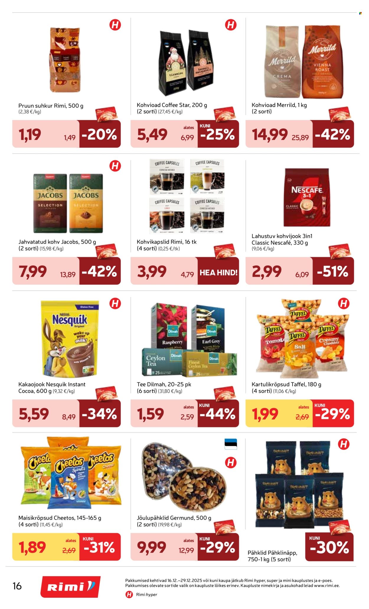 rimi - Rimi kliendileht - Kliendileht (16.12 - 29.12.2025) - page: 16