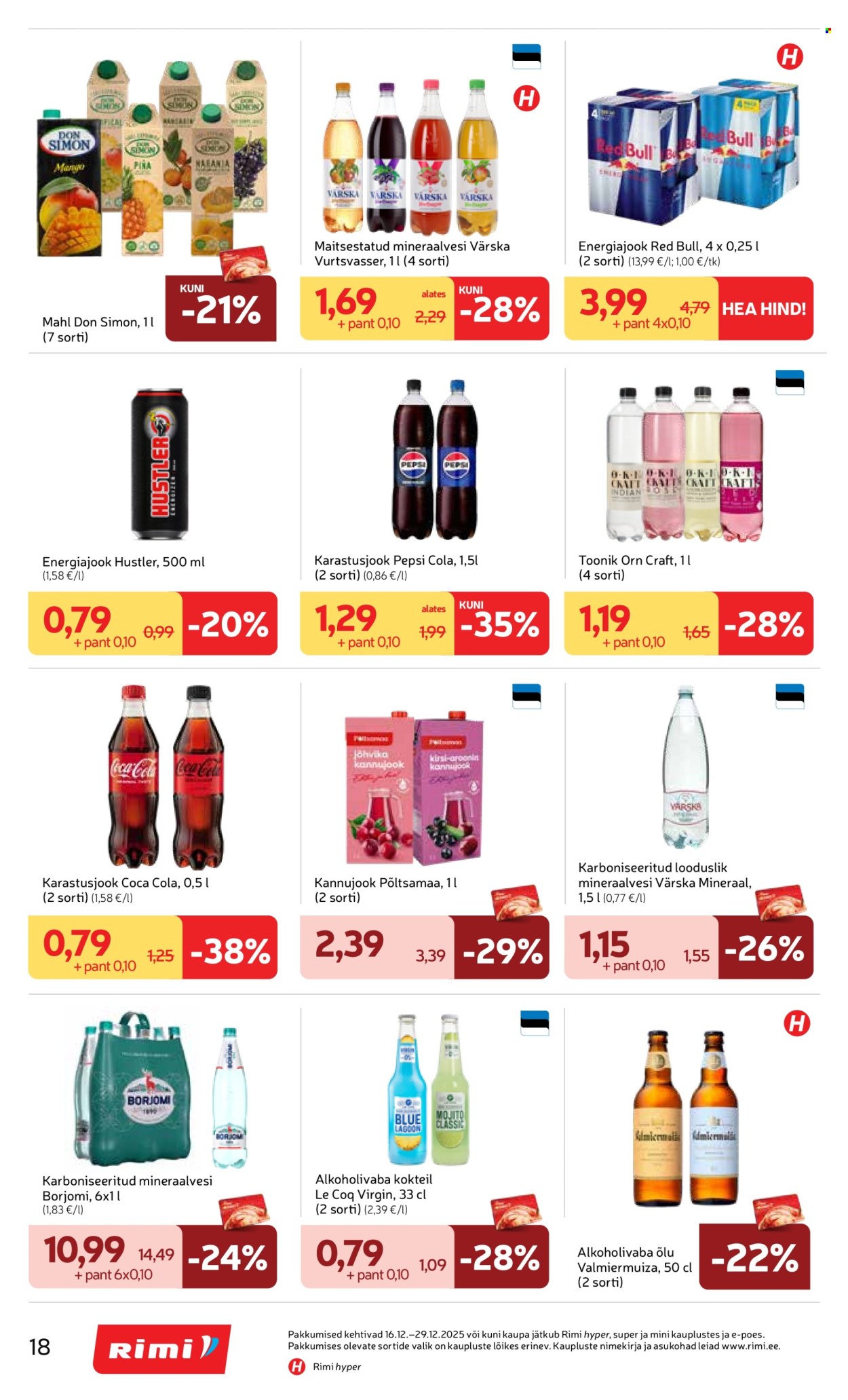 rimi - Rimi kliendileht - Kliendileht (16.12 - 29.12.2025) - page: 18