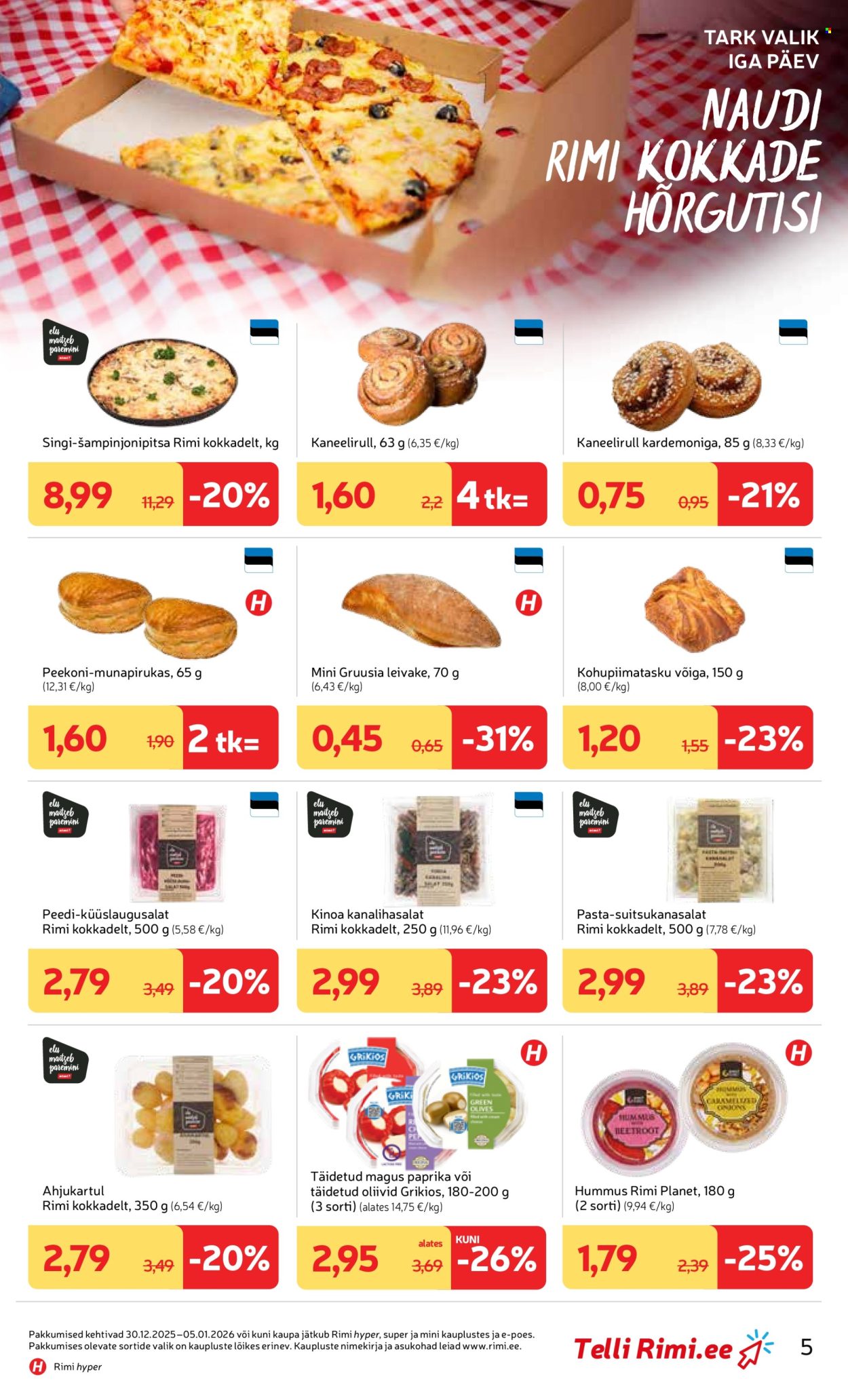 rimi - Rimi kliendileht - Kliendileht (30.12.2025 - 5.01.2026) - page: 5