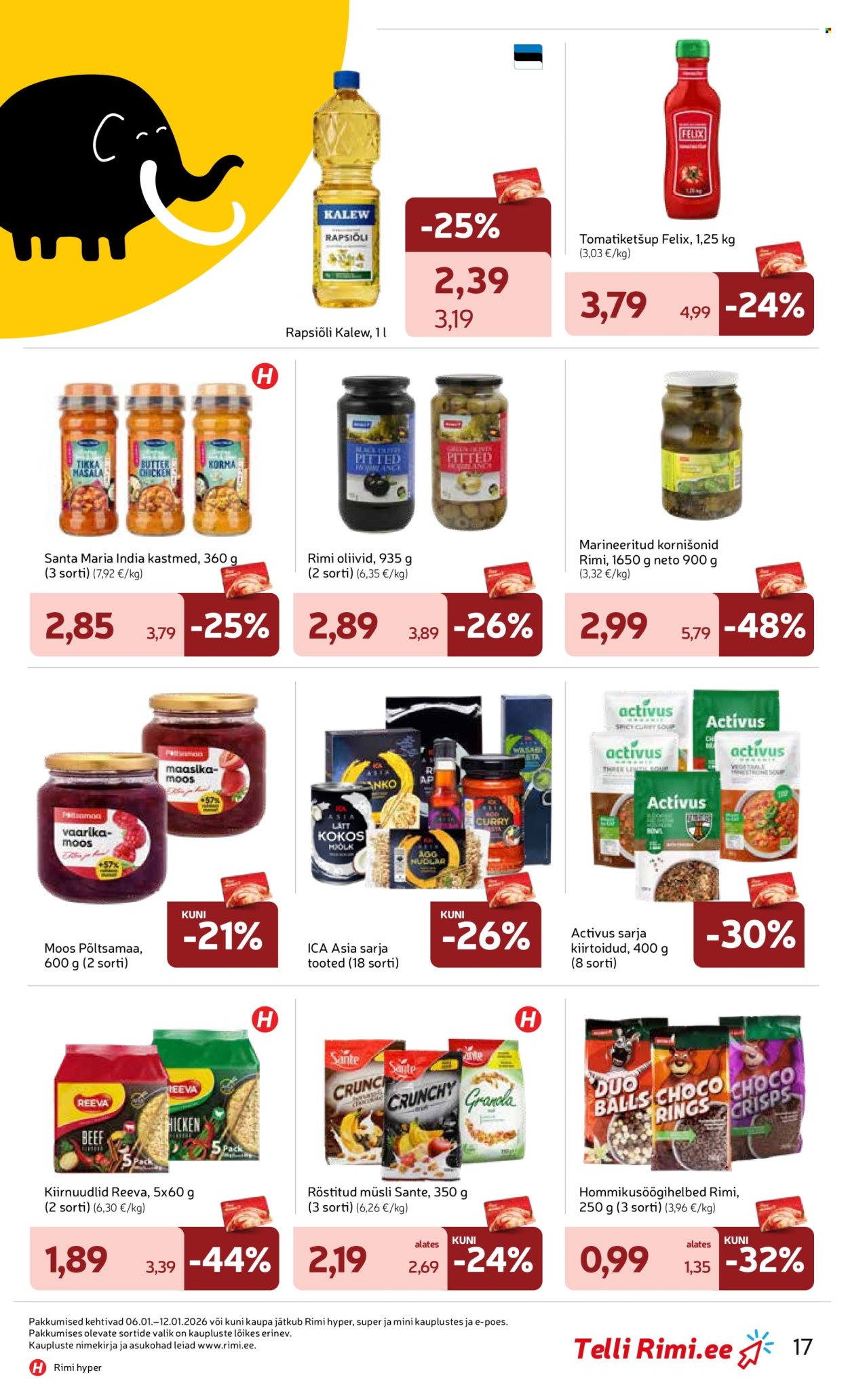 rimi - Rimi kliendileht - Kliendileht (5.01 - 12.01.2026) - page: 17