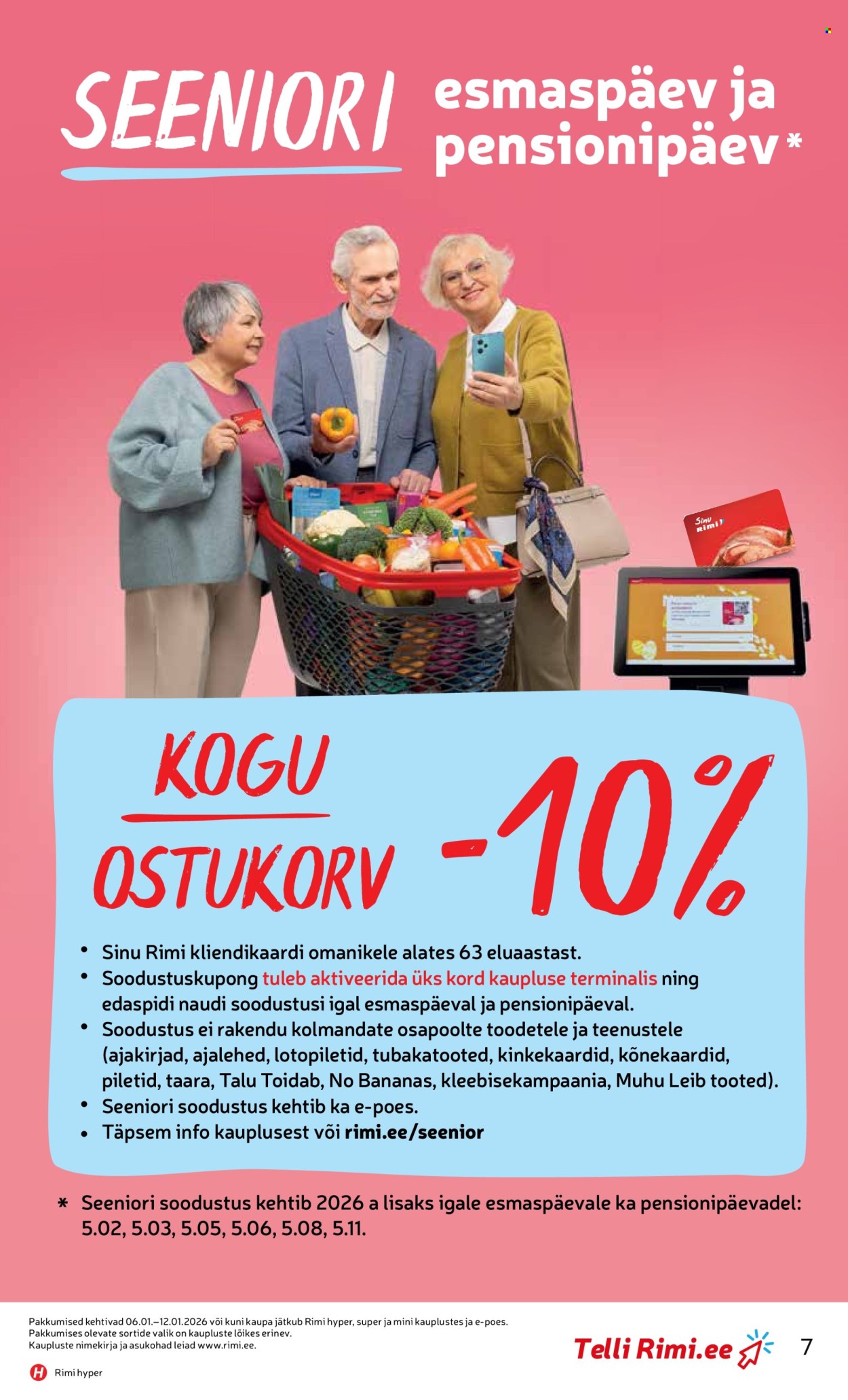 rimi - Rimi kliendileht - Kliendileht (5.01 - 12.01.2026) - page: 7