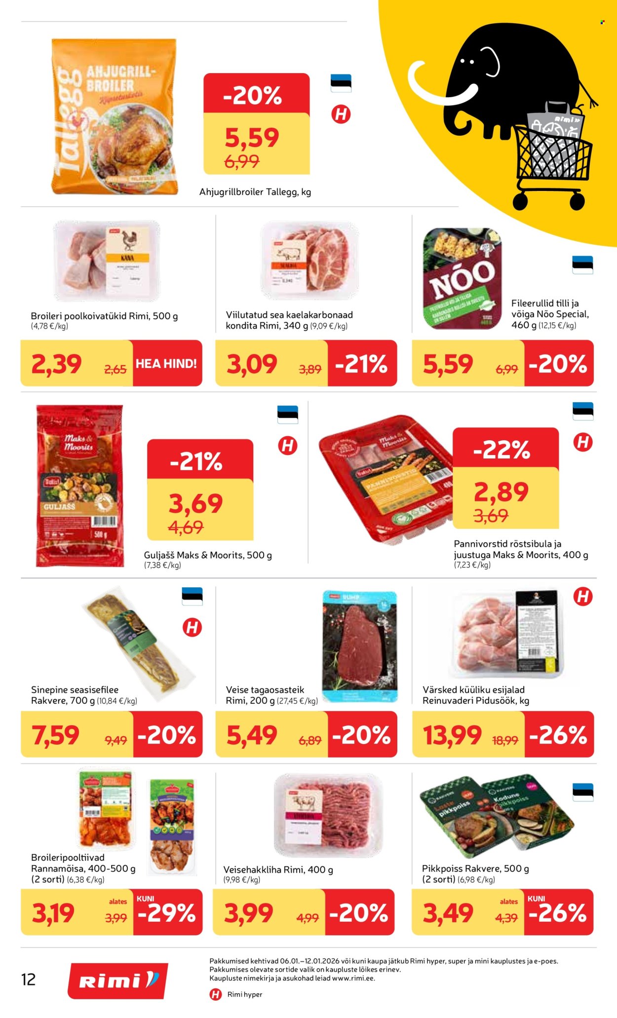 rimi - Rimi kliendileht - Kliendileht (5.01 - 12.01.2026) - page: 12