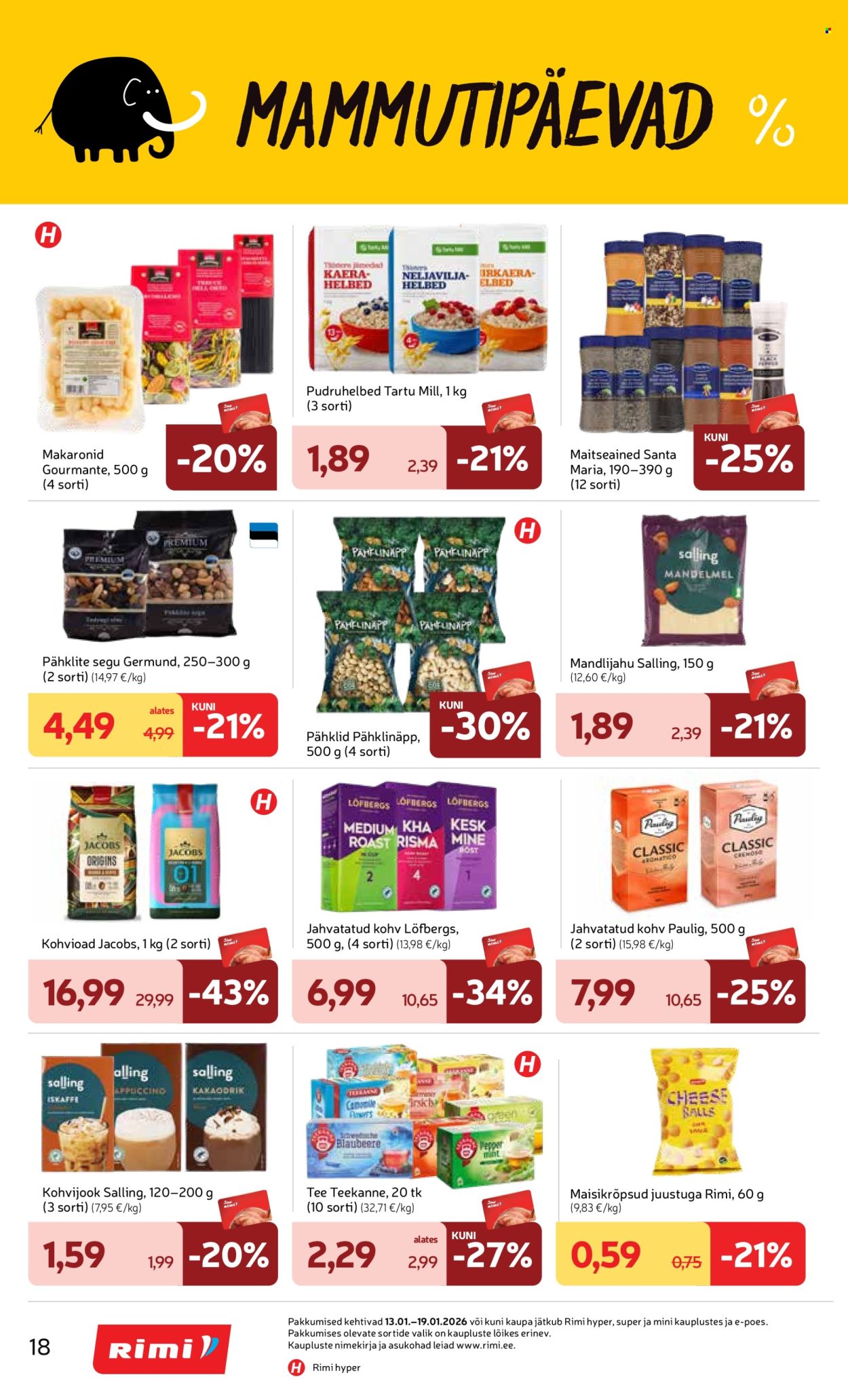 rimi - Rimi kliendileht - Kliendileht (13.01 - 19.01.2026) - page: 18