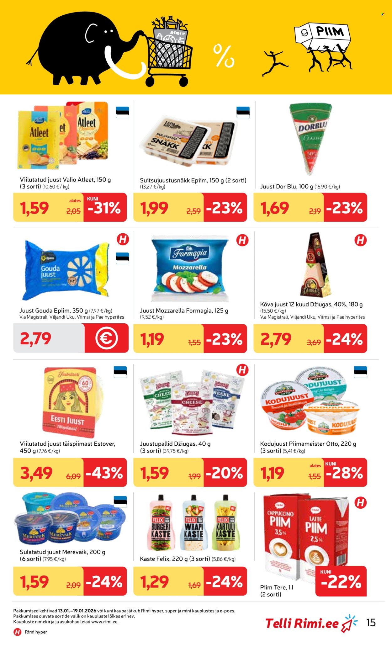 rimi - Rimi kliendileht - Kliendileht (13.01 - 19.01.2026) - page: 15