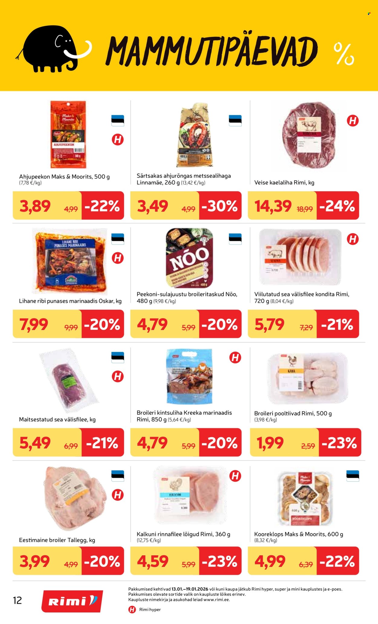 rimi - Rimi kliendileht - Kliendileht (13.01 - 19.01.2026) - page: 12