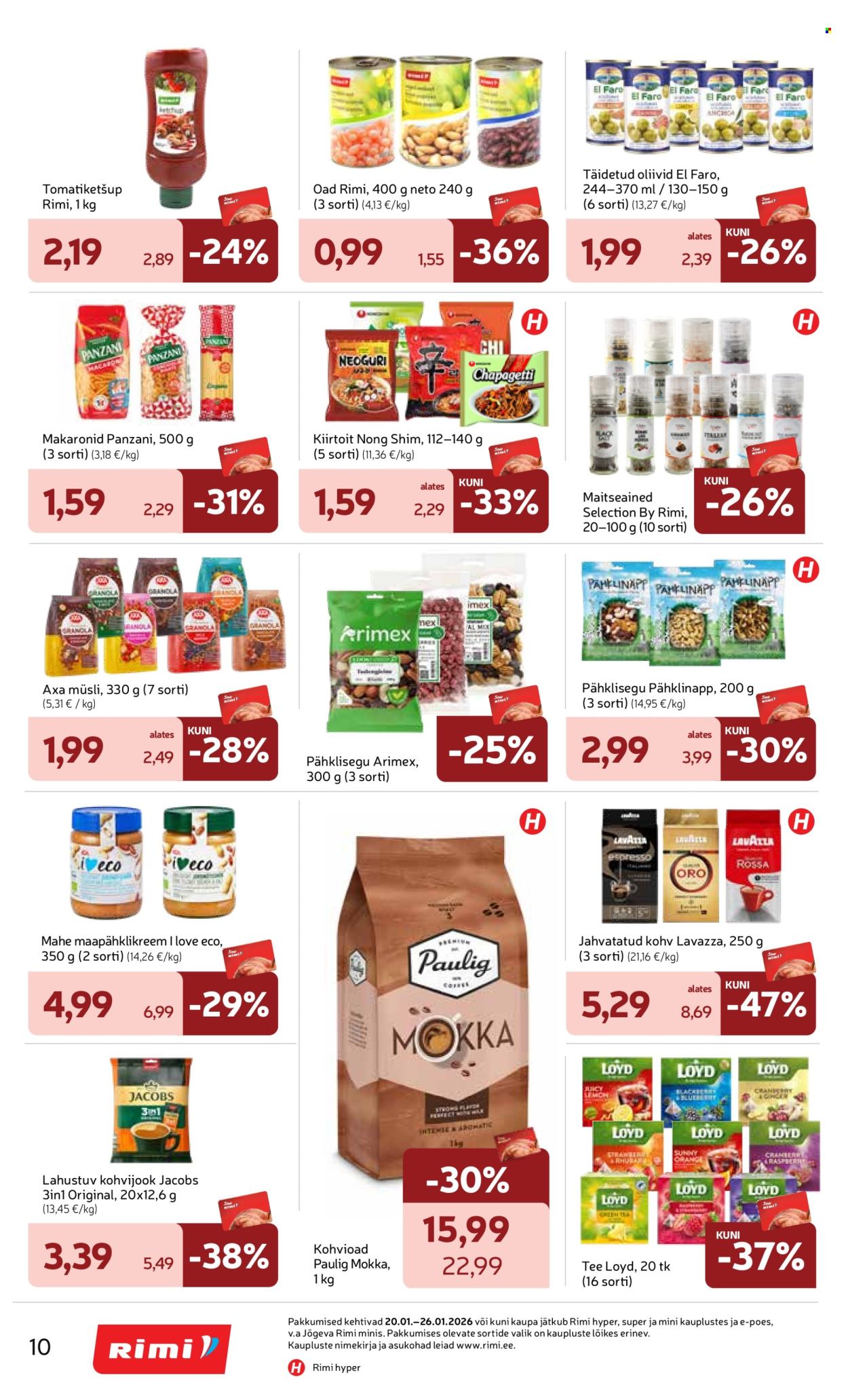 rimi - Rimi kliendileht - Kliendileht (20.01 - 26.01.2026) - page: 10