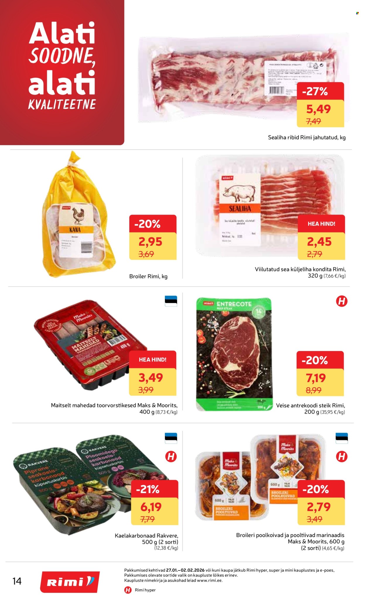 rimi - Rimi kliendileht - Kliendileht (27.01 - 2.02.2026) - page: 14