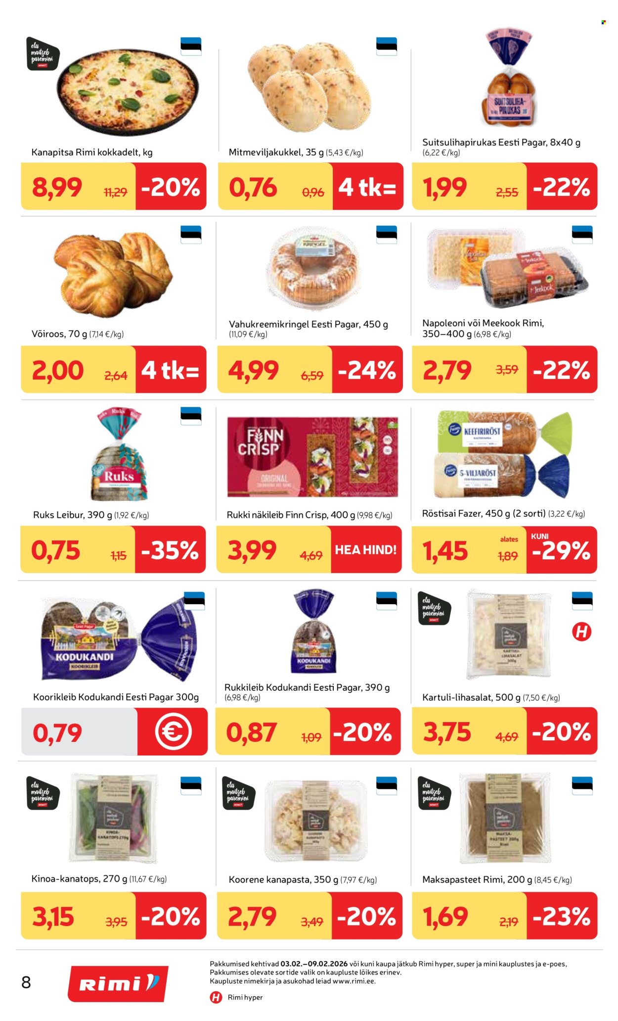 rimi - Rimi kliendileht - Kliendileht (3.02 - 9.02.2026) - page: 8