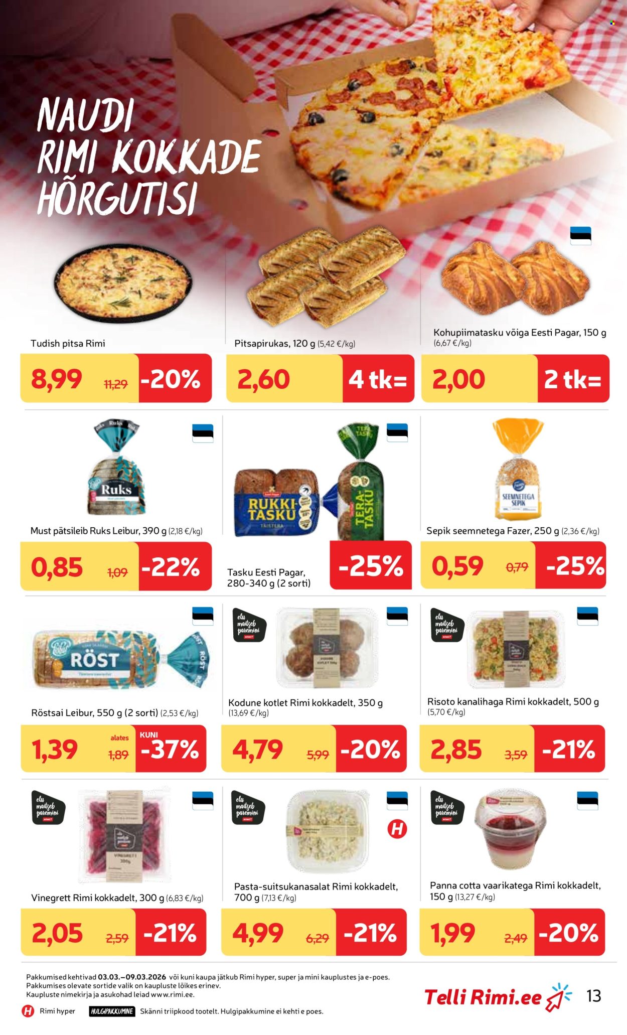rimi - Rimi kliendileht - Kliendileht (3.03 - 9.03.2026) - page: 13
