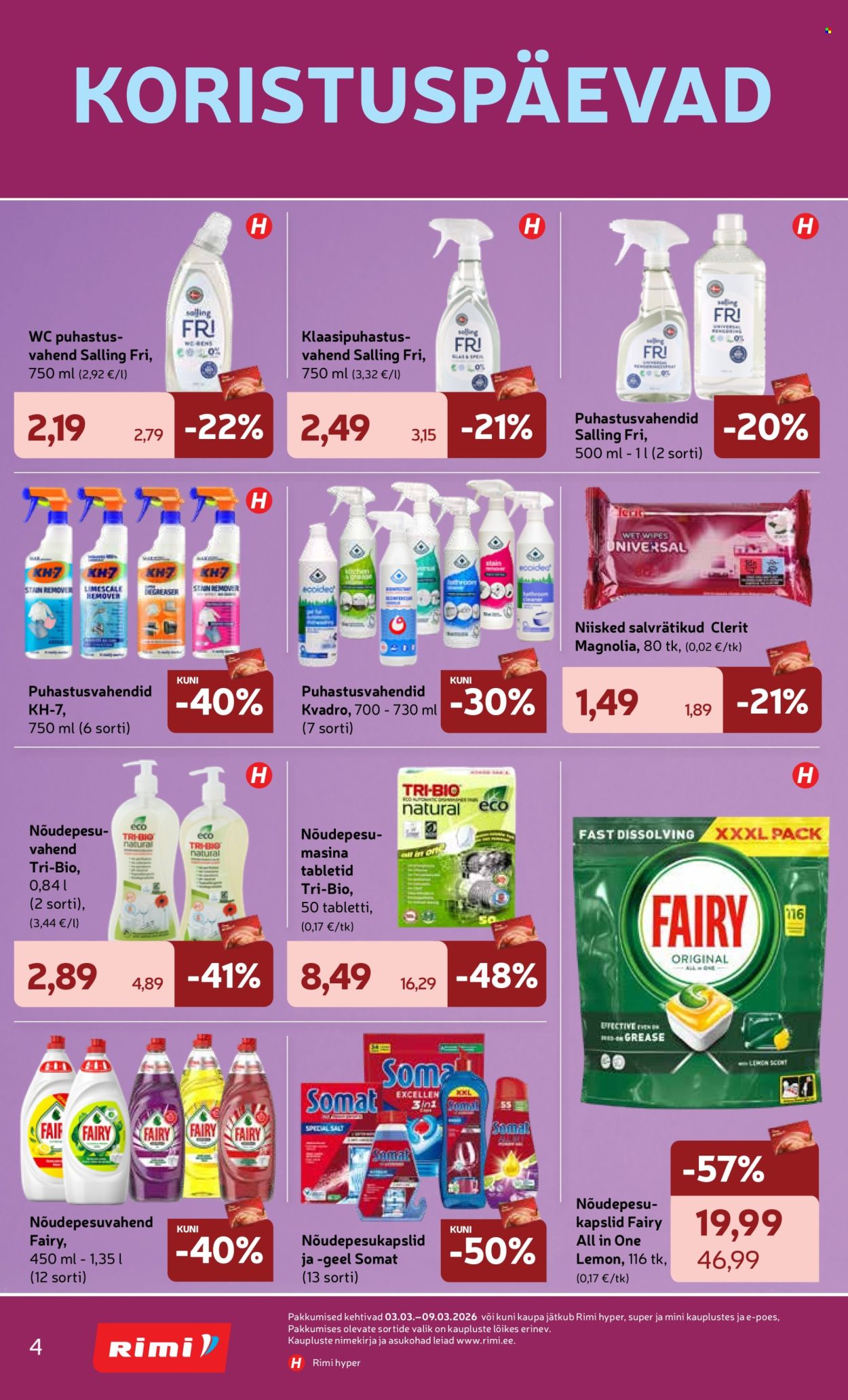 rimi - Rimi kliendileht - Kliendileht (3.03 - 9.03.2026) - page: 4