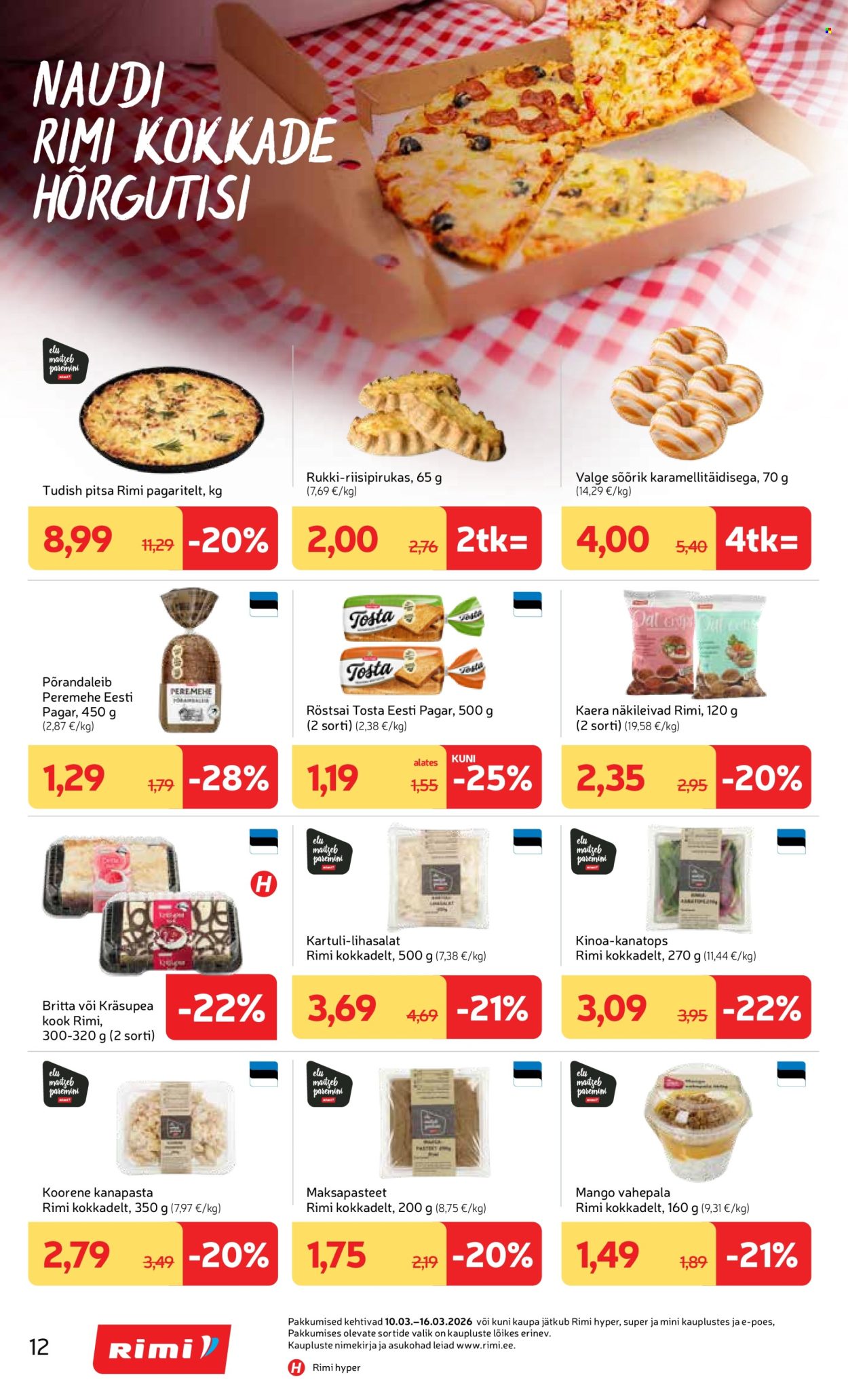 rimi - Rimi kliendileht - Kliendileht (10.03 - 16.03.2026) - page: 12