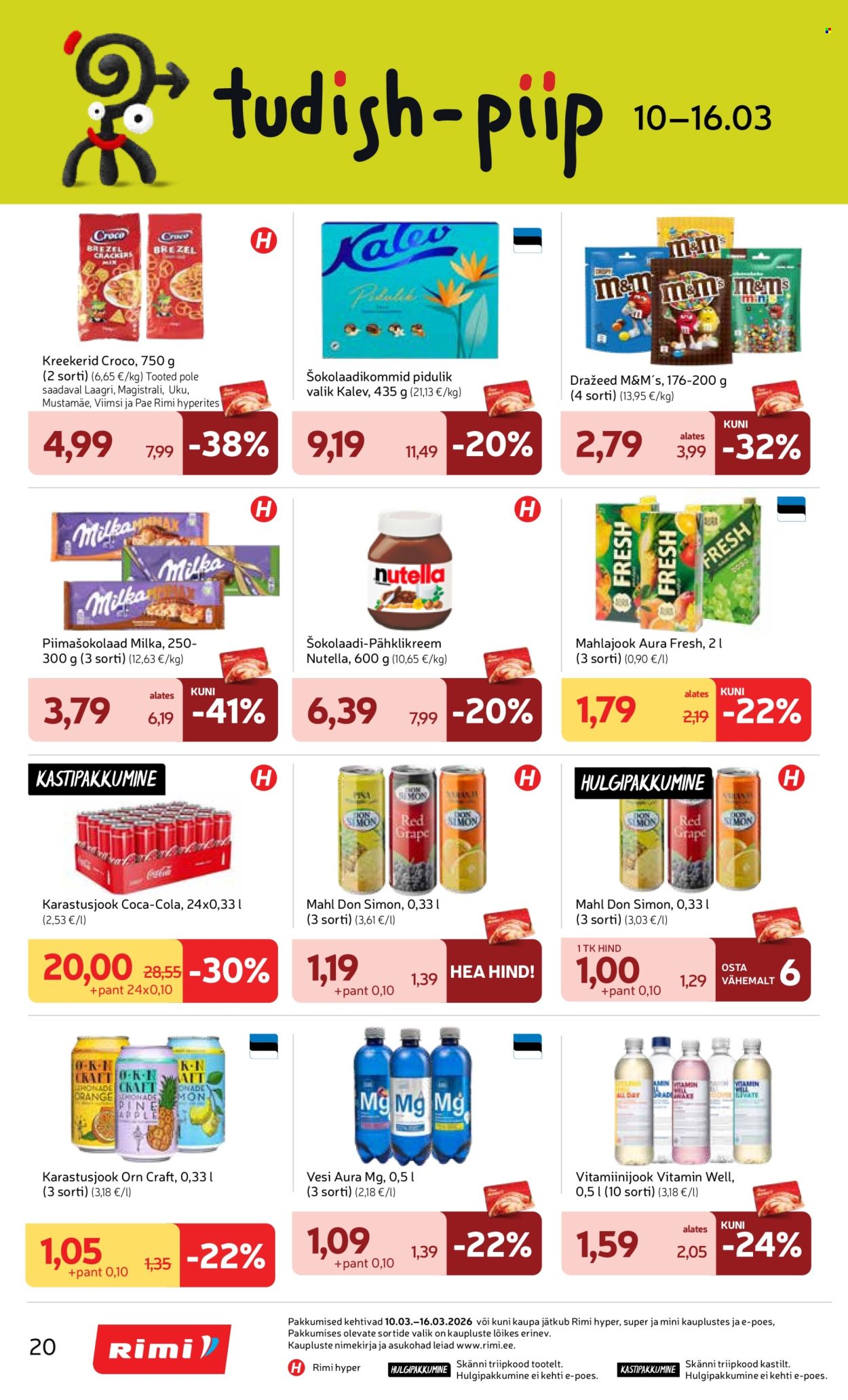 rimi - Rimi kliendileht - Kliendileht (10.03 - 16.03.2026) - page: 20