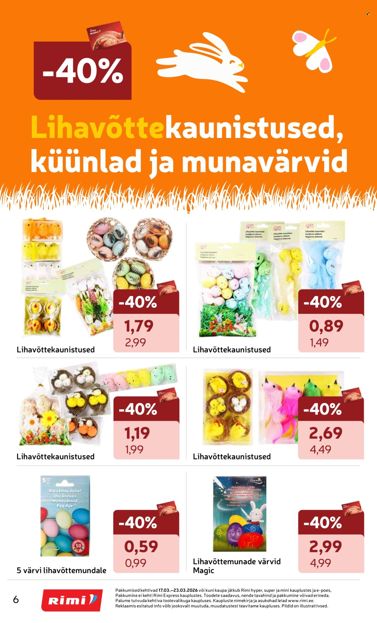 rimi - Rimi kliendileht - Kliendileht (17.03 - 23.03.2026) - page: 6