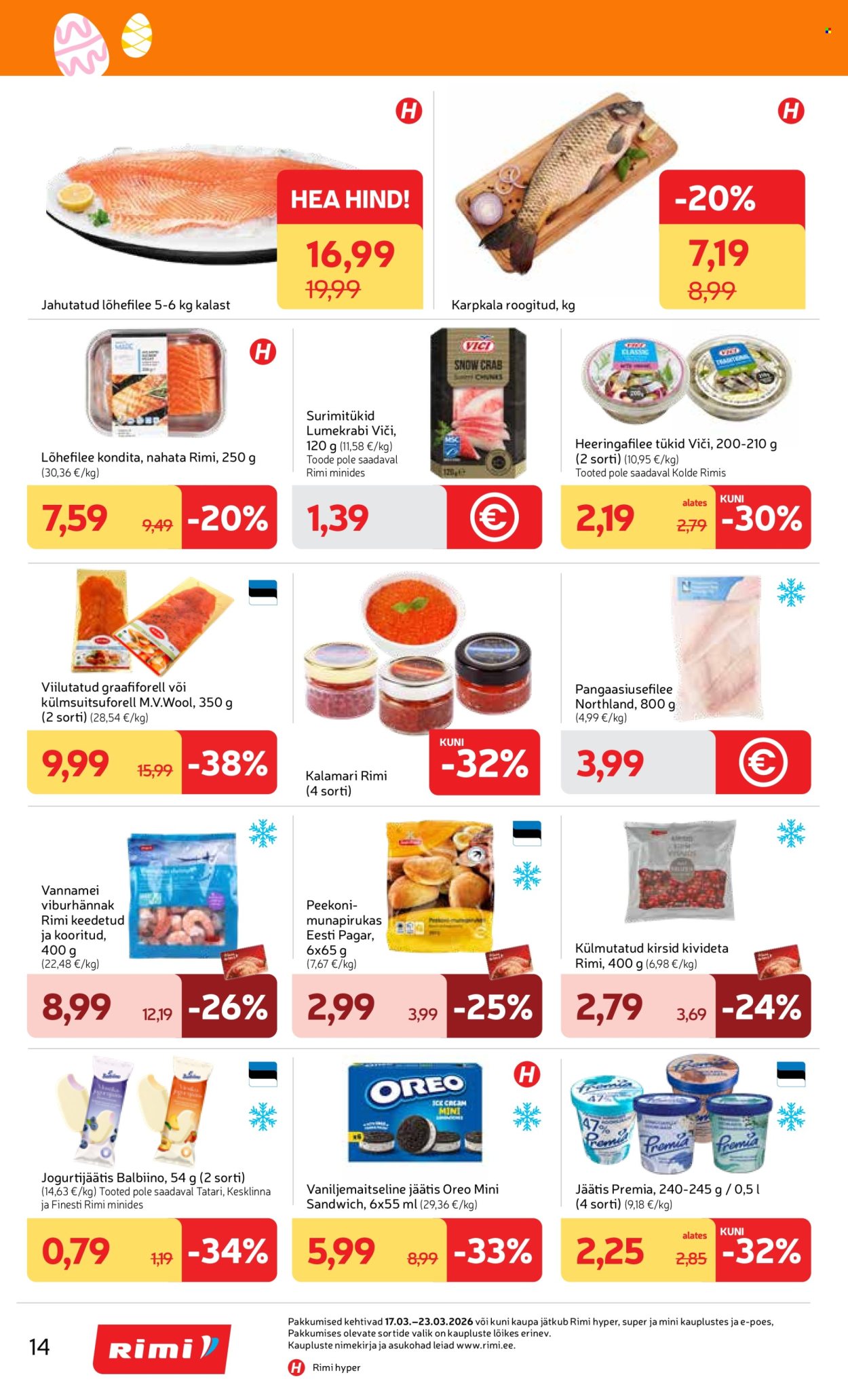 rimi - Rimi kliendileht - Kliendileht (17.03 - 23.03.2026) - page: 14