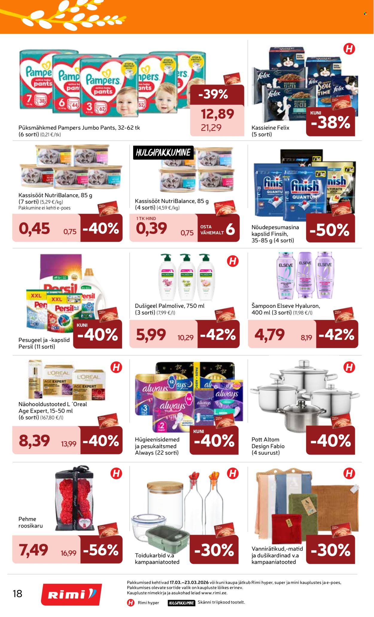 rimi - Rimi kliendileht - Kliendileht (17.03 - 23.03.2026) - page: 18