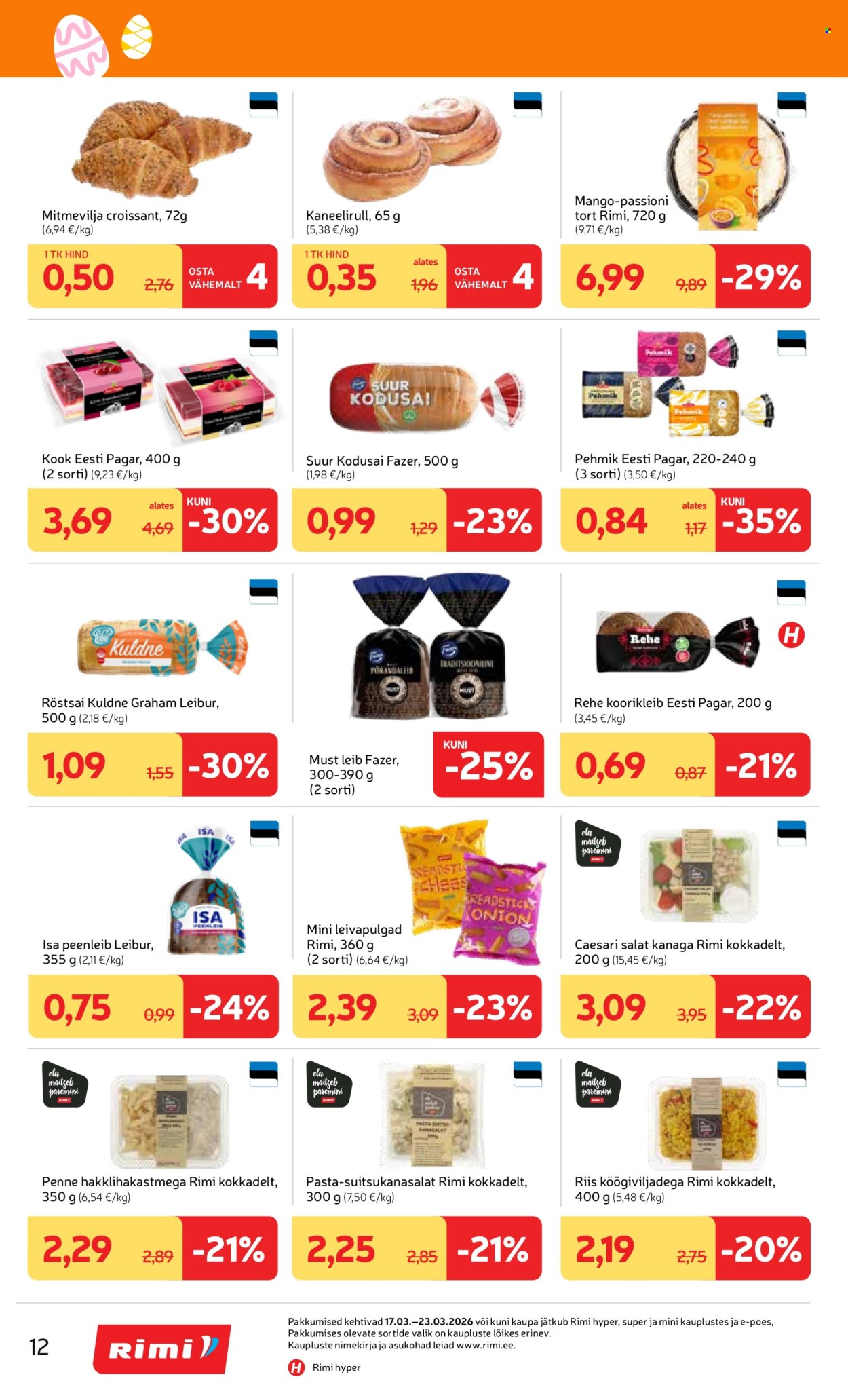 rimi - Rimi kliendileht - Kliendileht (17.03 - 23.03.2026) - page: 12