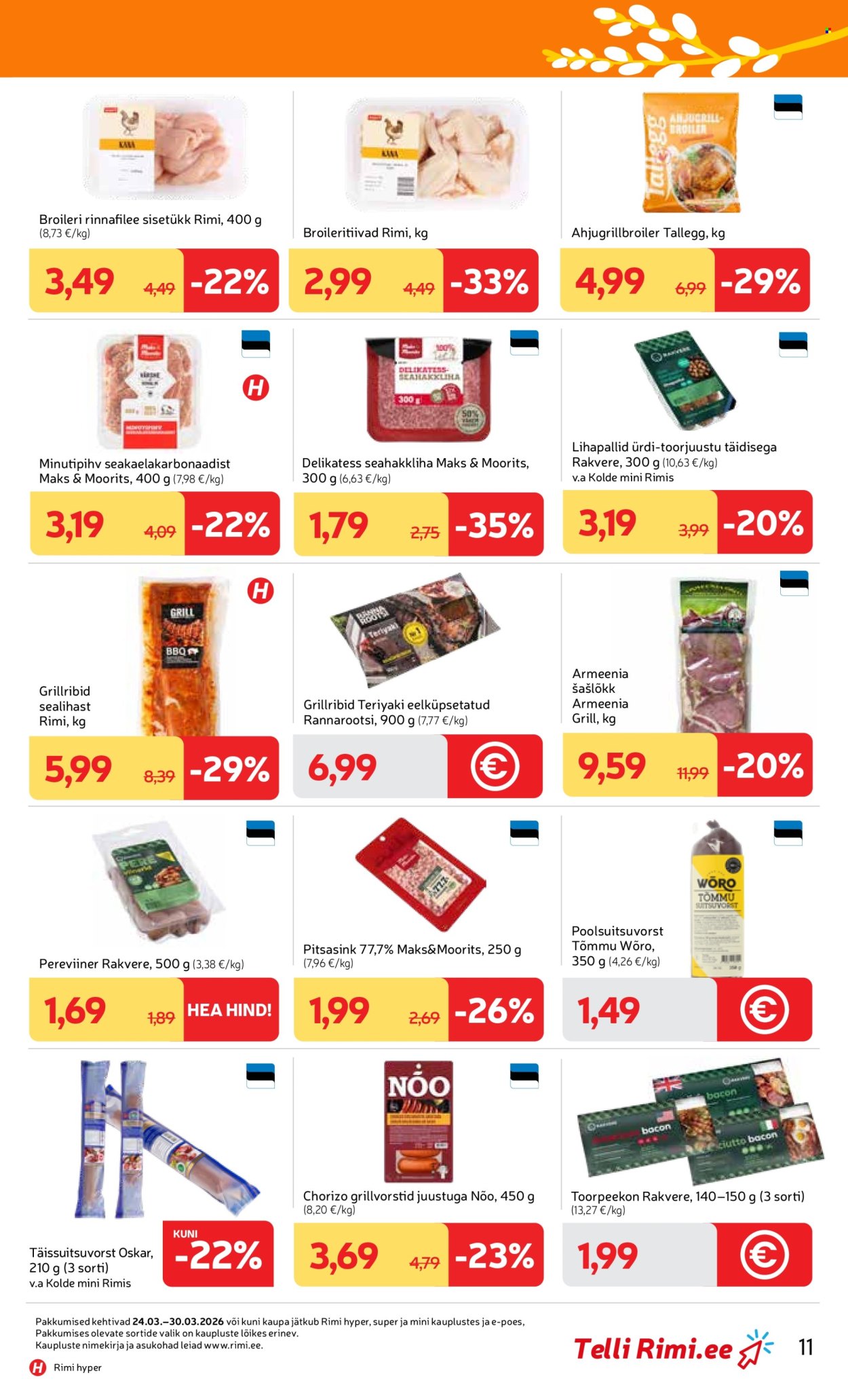 rimi - Rimi kliendileht - Kliendileht (24.03 - 30.03.2026) - page: 11