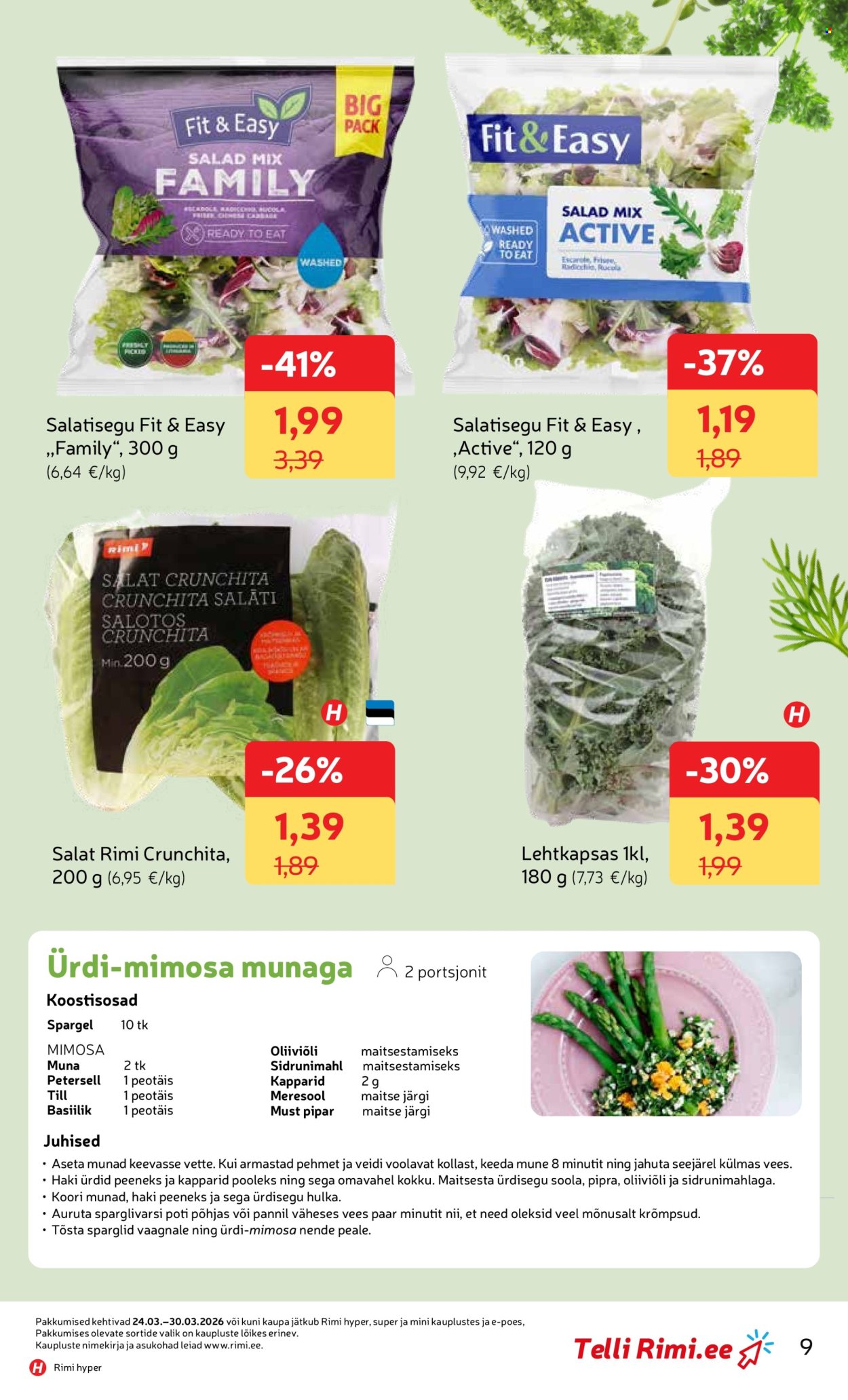 rimi - Rimi kliendileht - Kliendileht (24.03 - 30.03.2026) - page: 9
