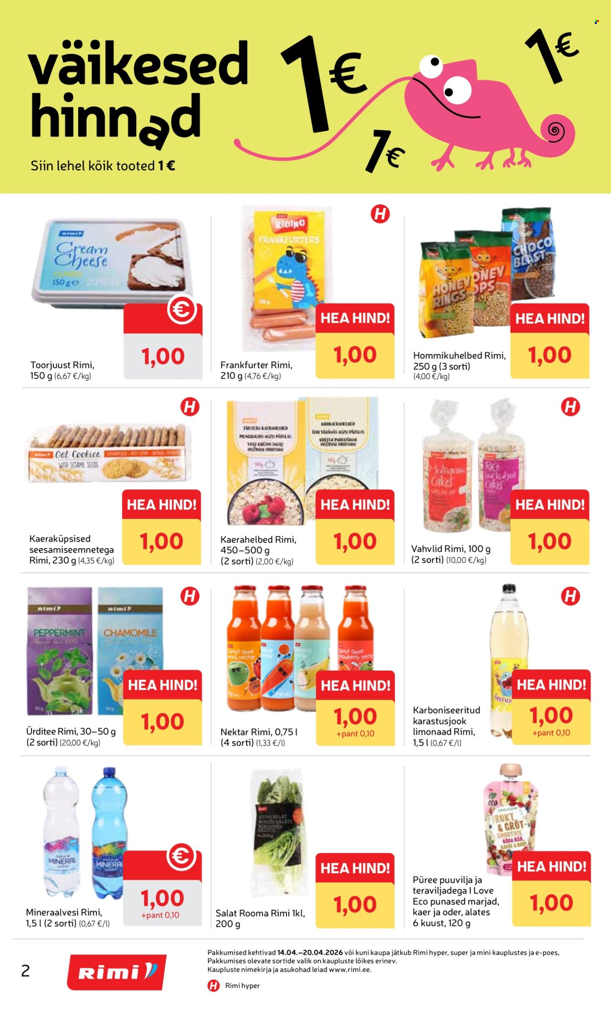 rimi - Rimi kliendileht - Kliendileht (14.04 - 20.04.2026) - page: 2