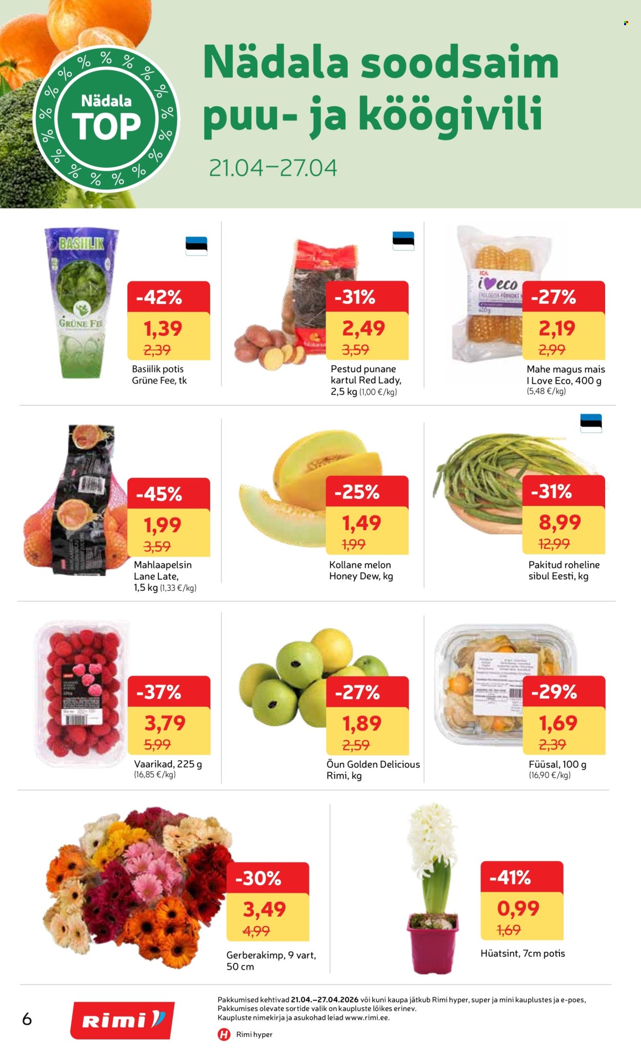 rimi - Rimi kliendileht - Kliendileht (21.04 - 27.04.2026) - page: 6