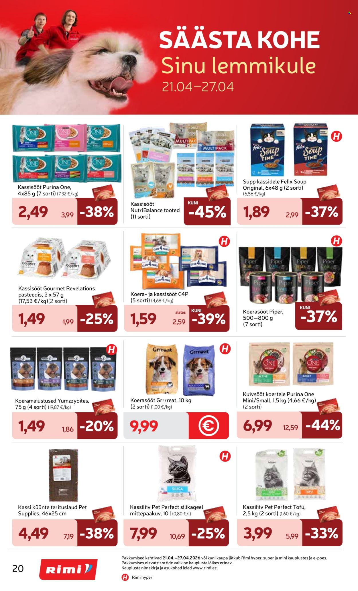 rimi - Rimi kliendileht - Kliendileht (21.04 - 27.04.2026) - page: 20