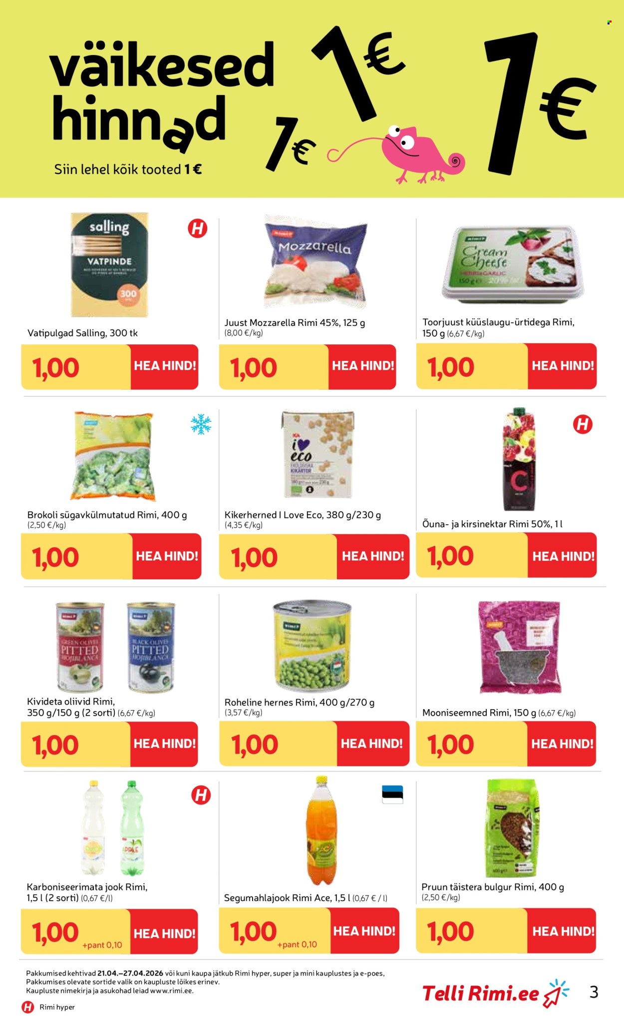 rimi - Rimi kliendileht - Kliendileht (21.04 - 27.04.2026) - page: 3