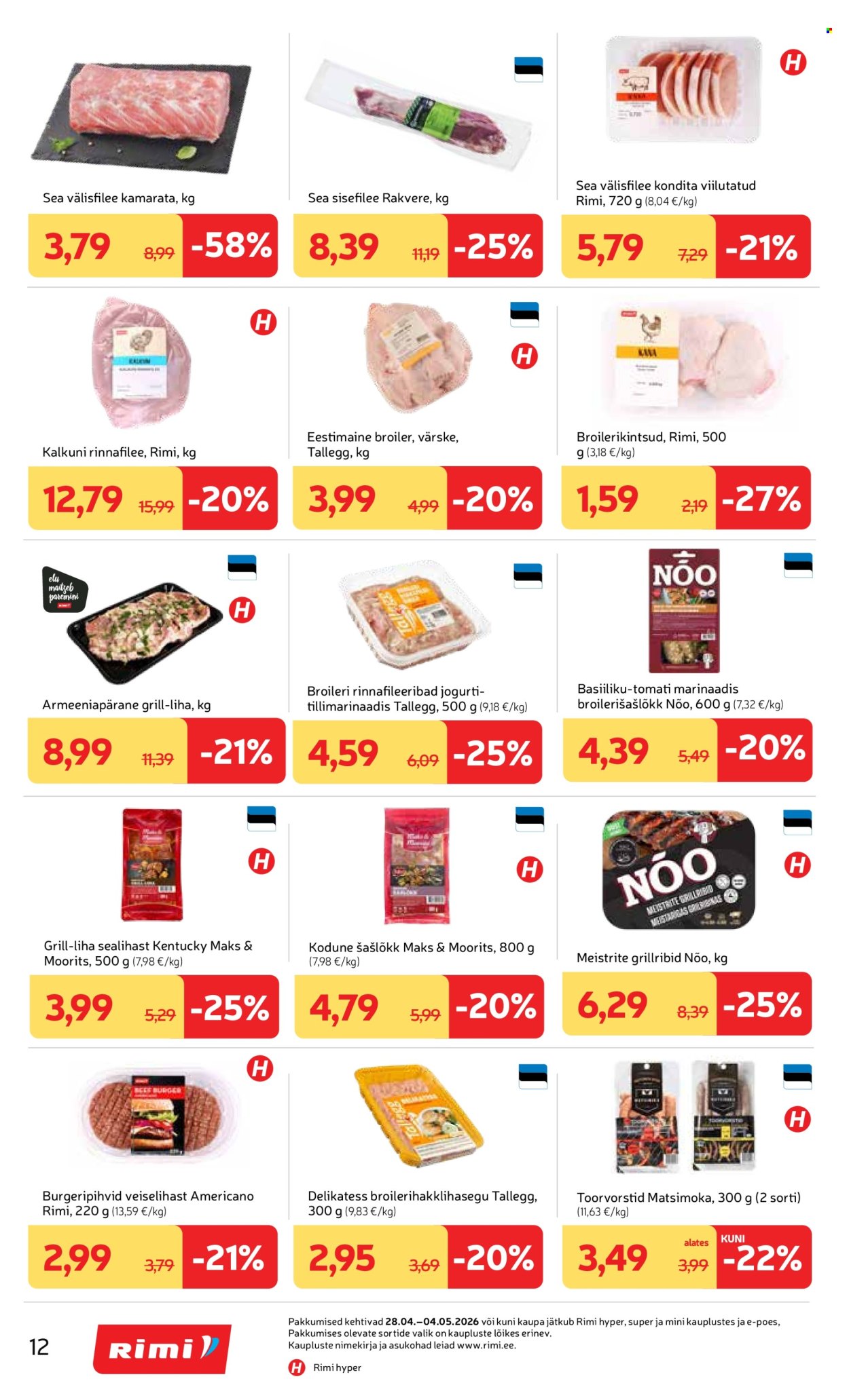 rimi - Rimi kliendileht - Kliendileht (28.04 - 4.05.2026) - page: 12