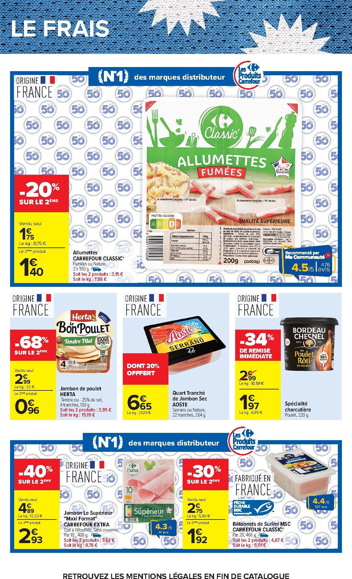 carrefour - Flyer Carrefour - Le Mois des Supporters pour la semaine prochaine du du mardi 02/06/2026 au du lundi 15/06/2026 - page: 47
