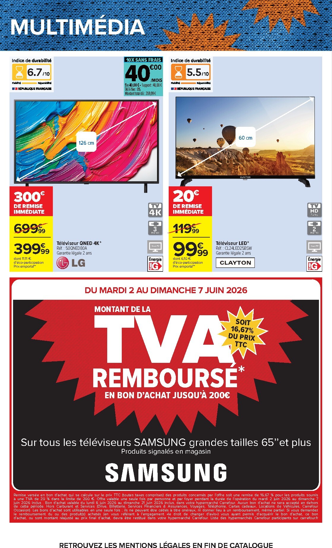 carrefour - Flyer Carrefour - Le Mois des Supporters pour la semaine prochaine du du mardi 02/06/2026 au du lundi 15/06/2026 - page: 78