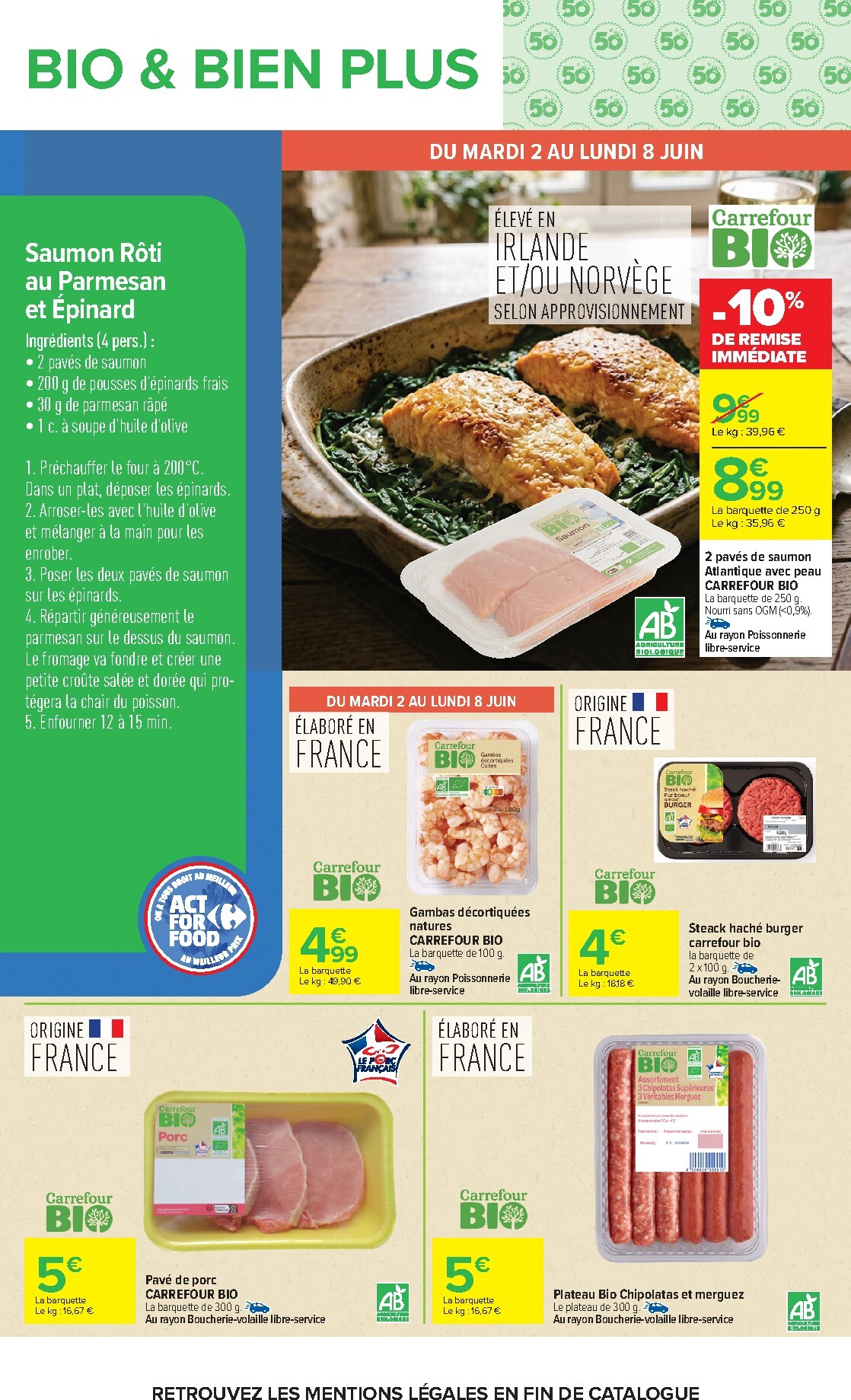 carrefour - Flyer Carrefour - Goûtez Au Bio pour la semaine prochaine du du lundi 01/06/2026 au du lundi 15/06/2026 - page: 7