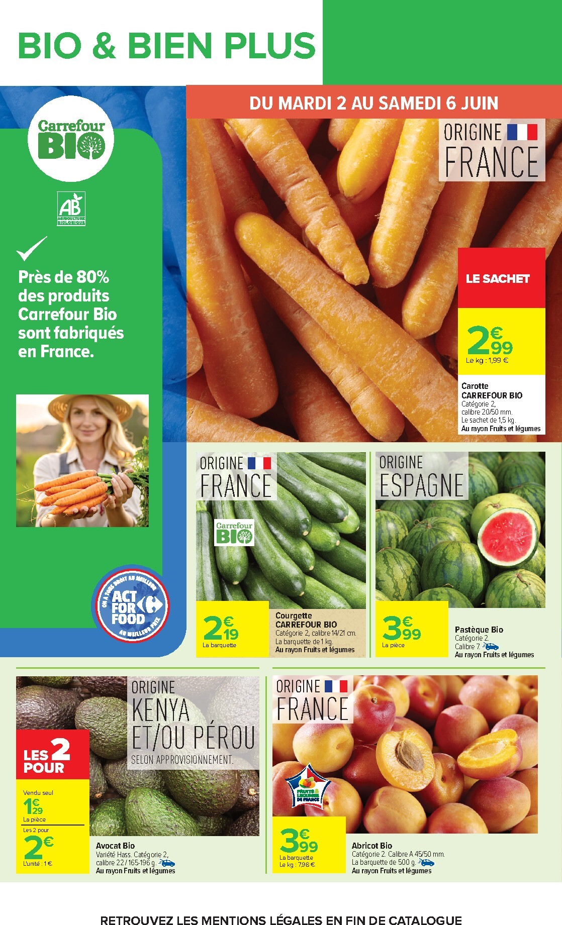carrefour - Flyer Carrefour - Goûtez Au Bio pour la semaine prochaine du du lundi 01/06/2026 au du lundi 15/06/2026 - page: 6