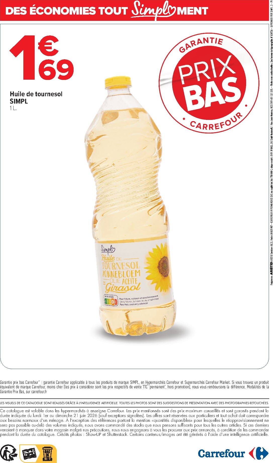 carrefour - Flyer Carrefour - Tout Simplement pour la semaine prochaine du du lundi 01/06/2026 au du dimanche 21/06/2026 - page: 12
