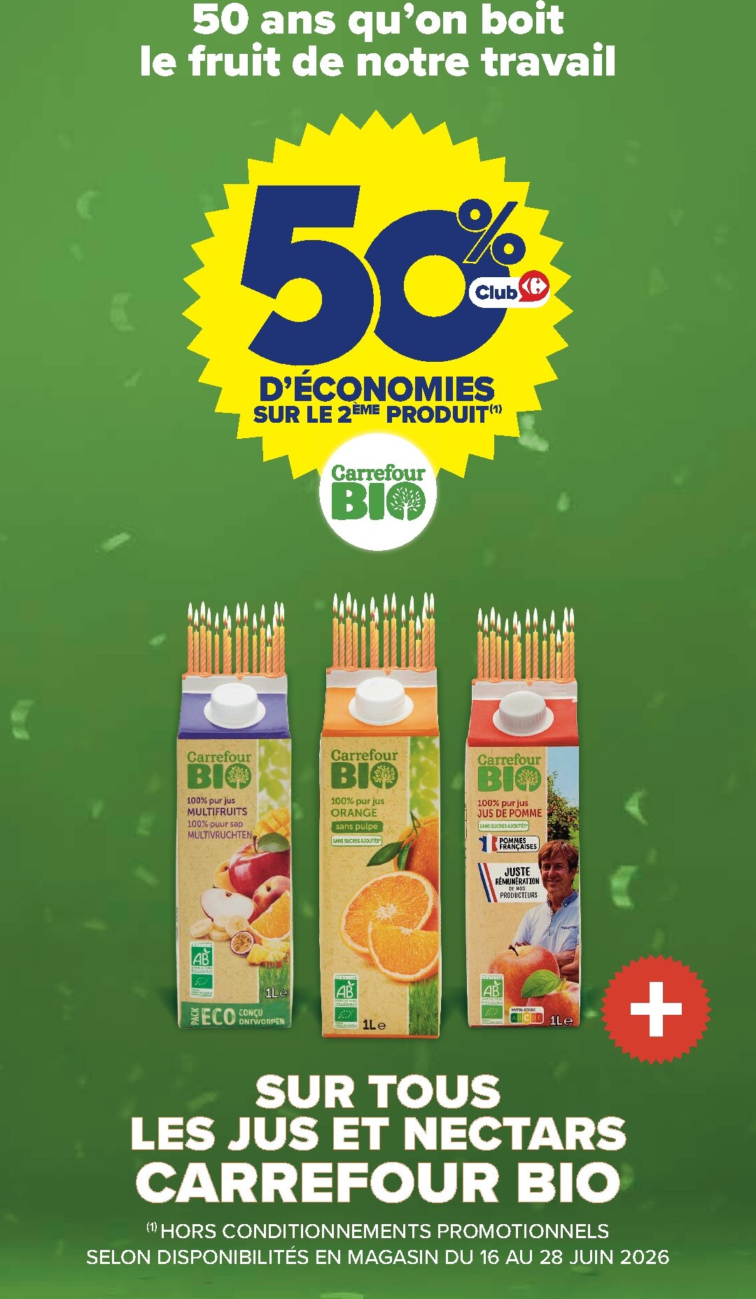 carrefour - Current Carrefour - Découvrez La Marque Bio leaflet valid from du mardi 02/06/2026 to du dimanche 28/06/2026 - page: 16