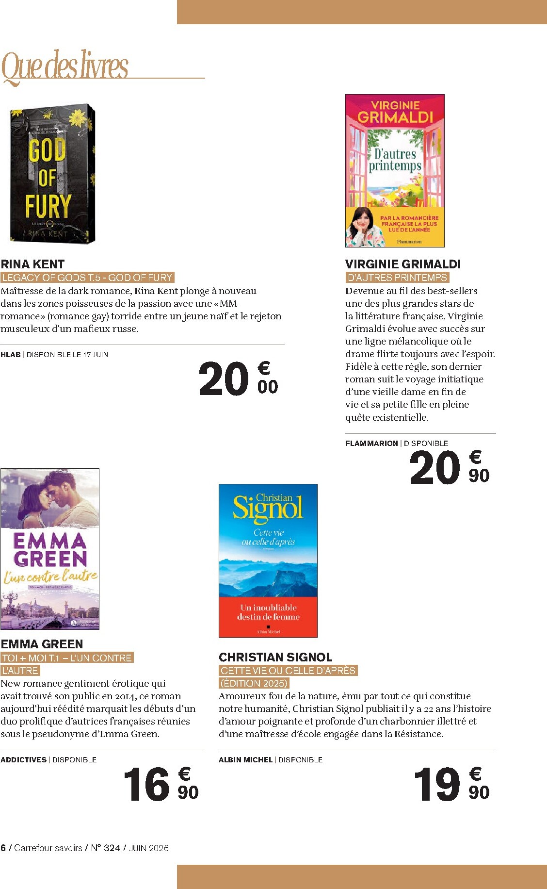 carrefour - Current Carrefour - A Chacun sa Culture leaflet valid from du lundi 01/06/2026 to du mardi 30/06/2026 - page: 6