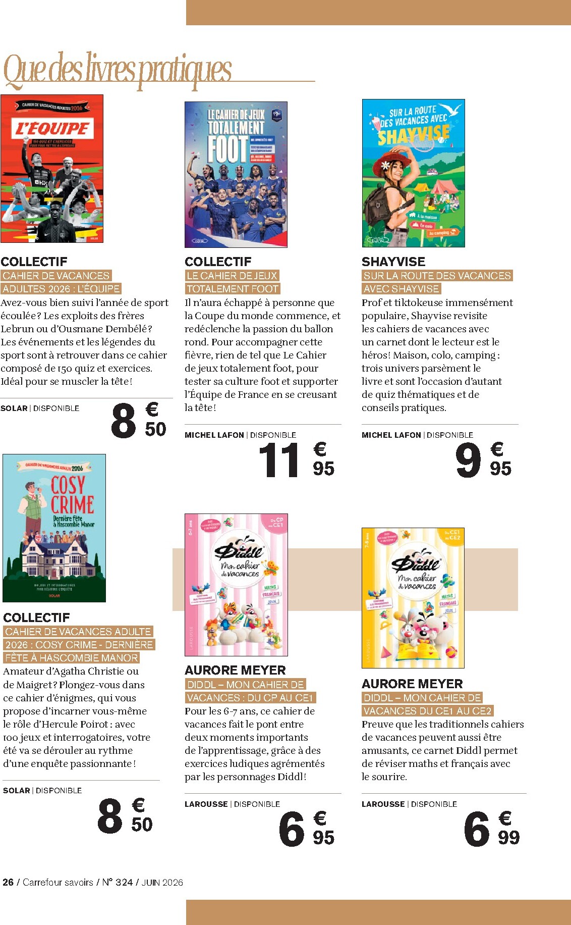 carrefour - Current Carrefour - A Chacun sa Culture leaflet valid from du lundi 01/06/2026 to du mardi 30/06/2026 - page: 26