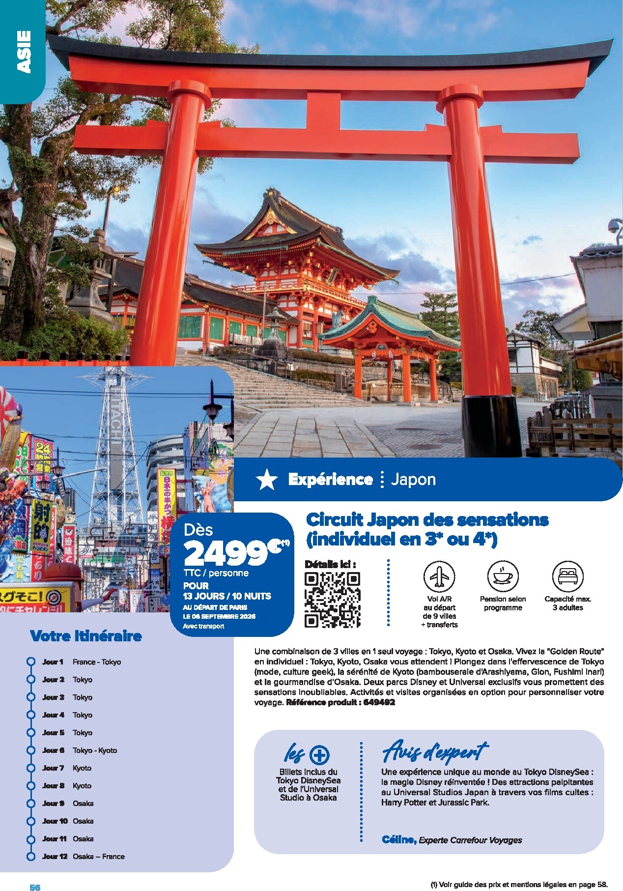carrefour - Current Carrefour - Voyagez leaflet valid from de jeudi 01/01/2026 to du mardi 30/06/2026 - page: 56